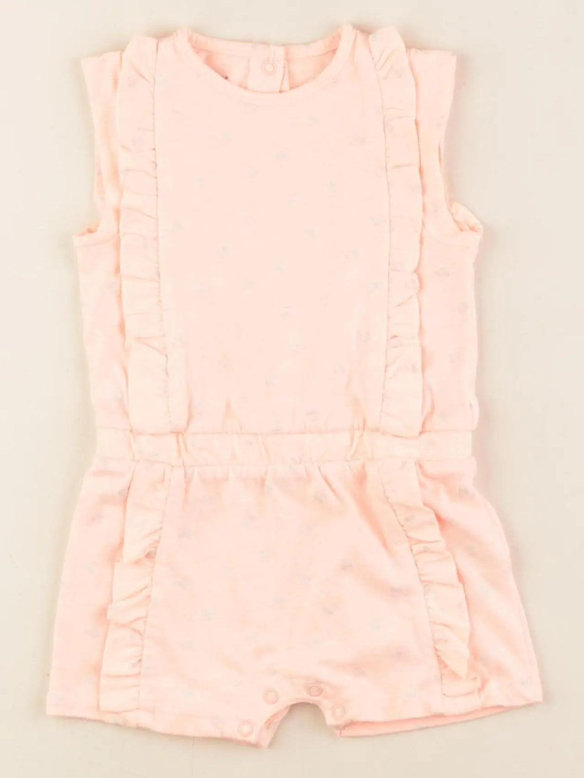 Vertbaudet - combinaison rose fluo - 6 mois