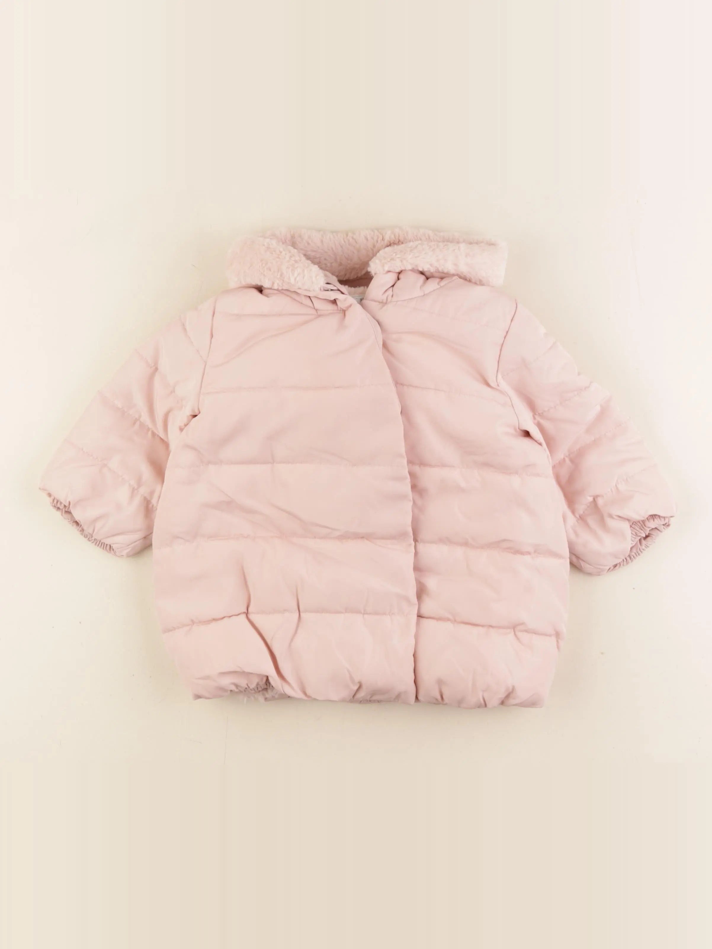 Vertbaudet - doudoune rose - 9 mois