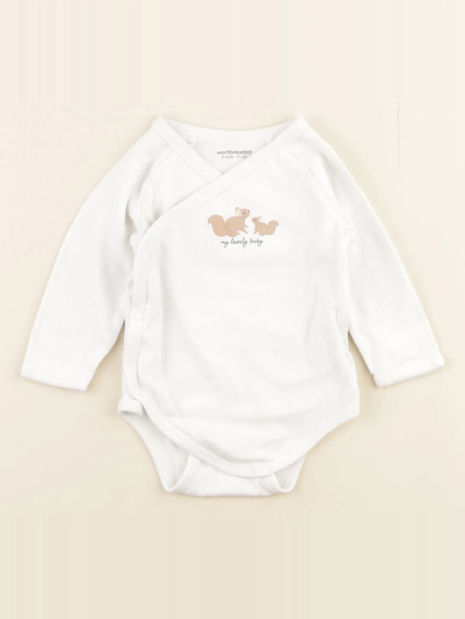 Vertbaudet - body blanc - 9 mois