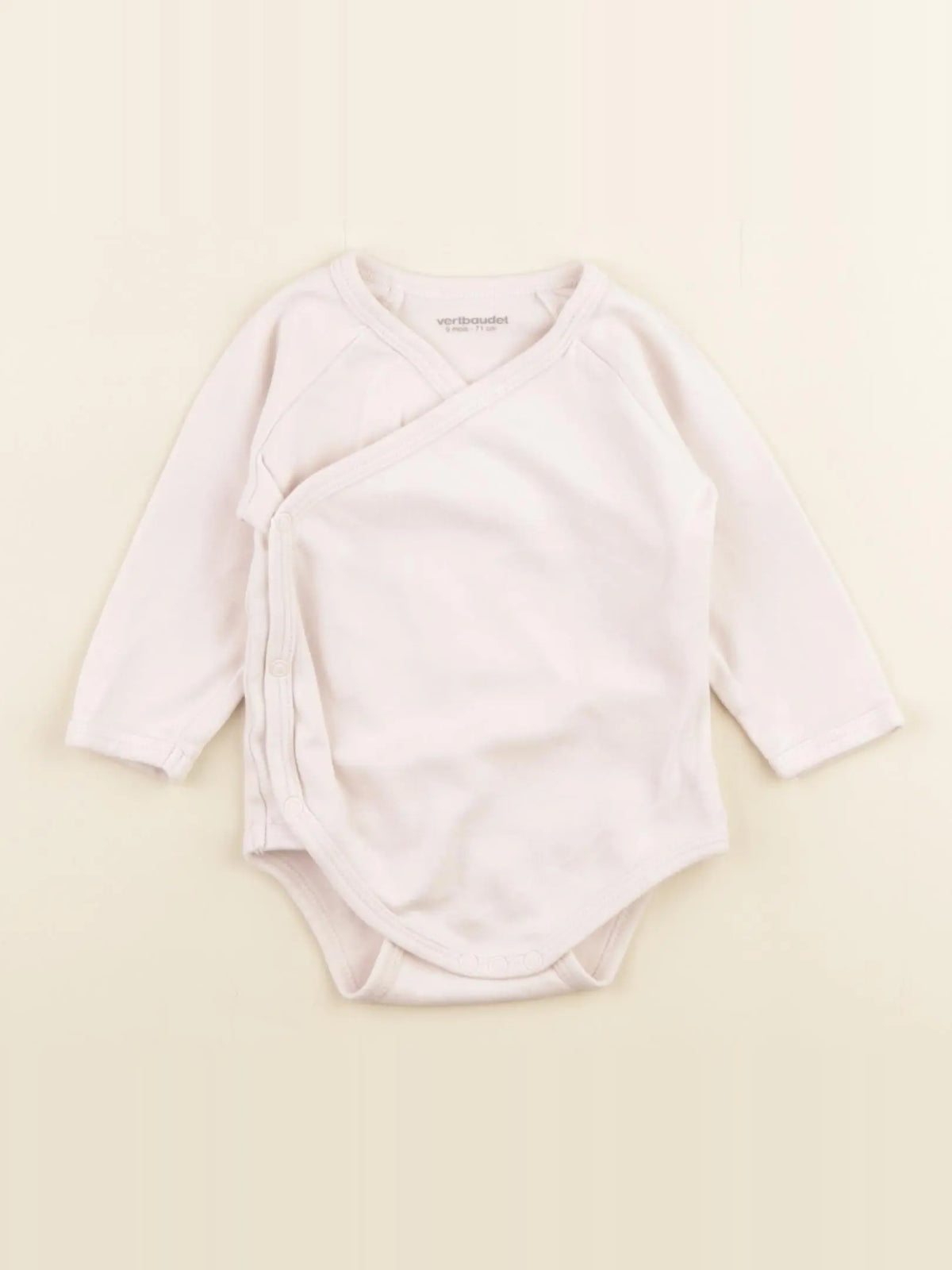 Vertbaudet - body rose - 9 mois