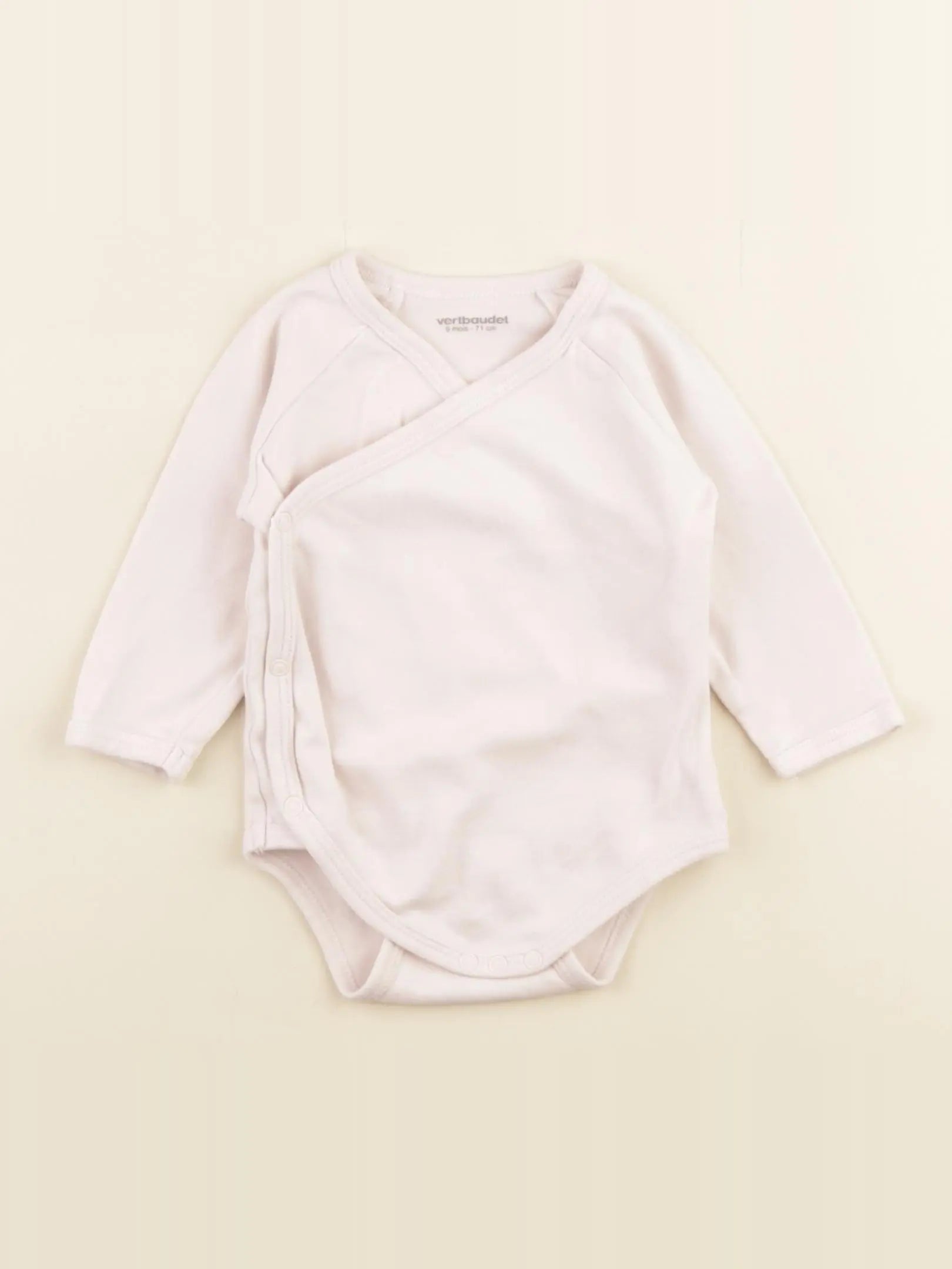 Vertbaudet - body rose - 9 mois