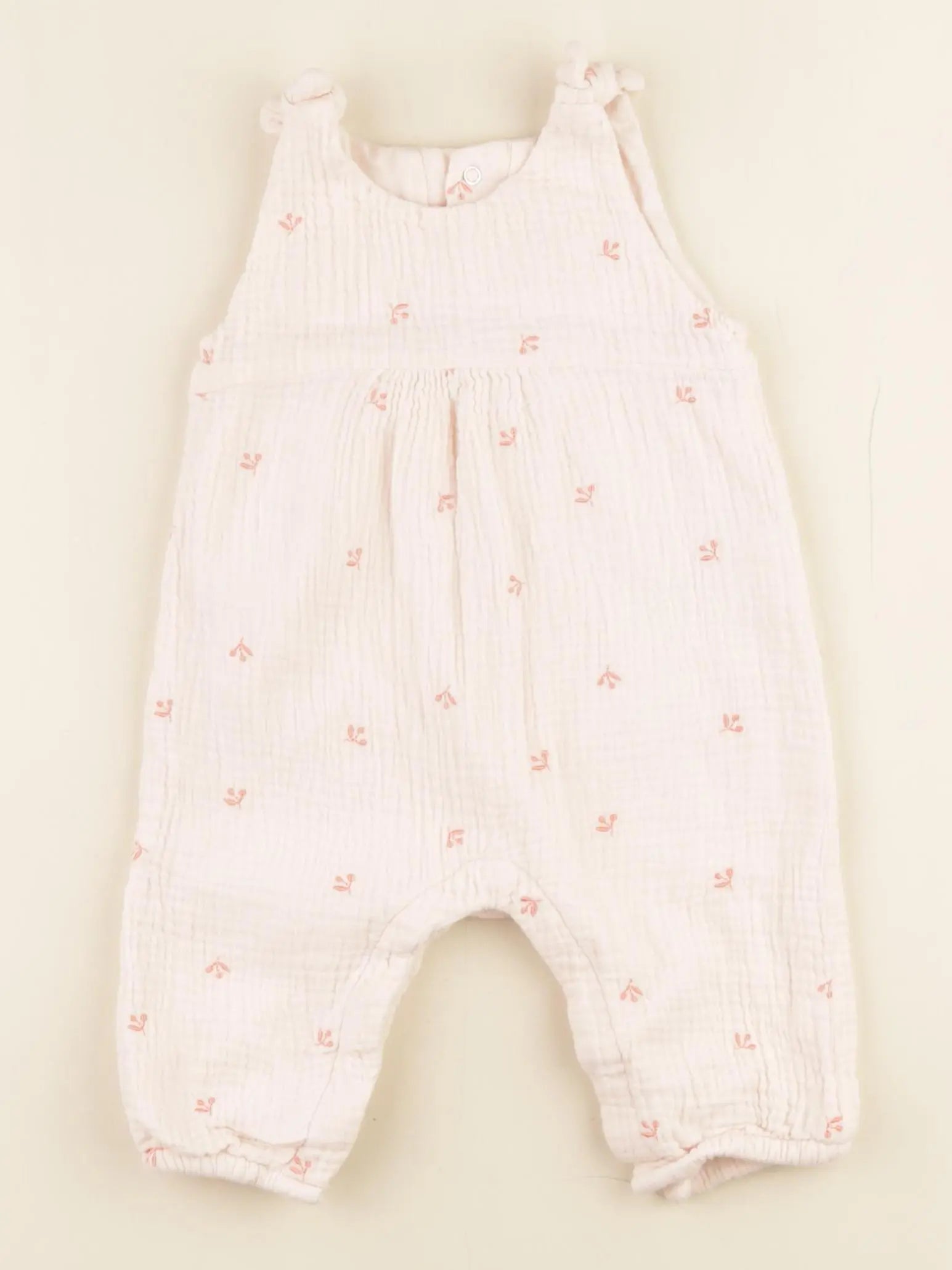 Vertbaudet - combinaison rose - 6 mois