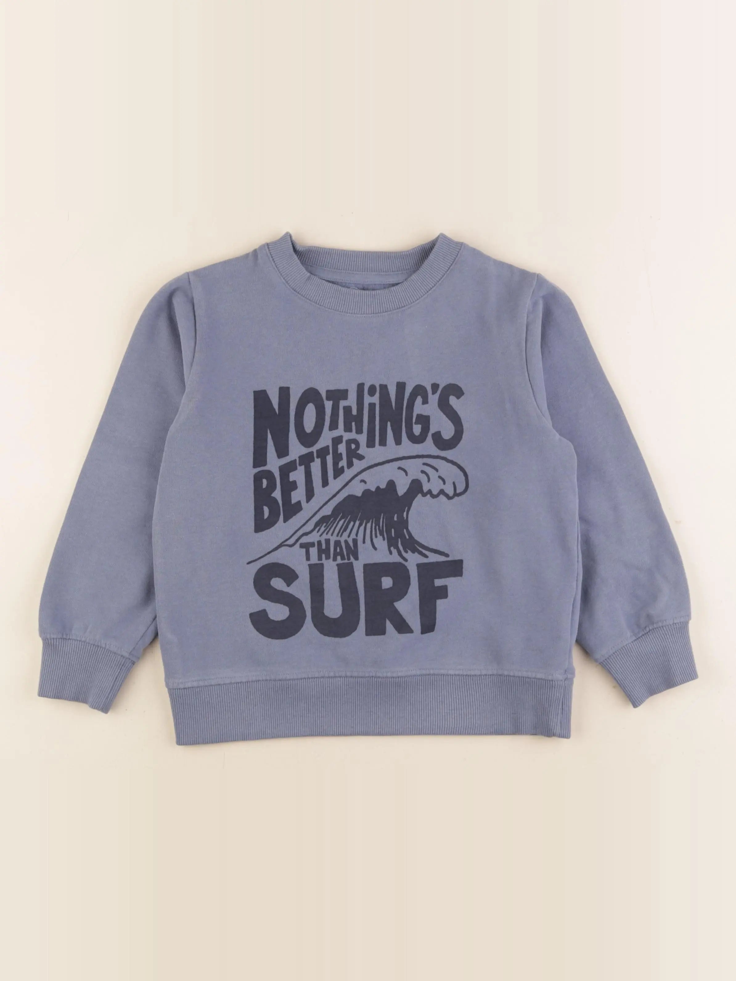 Vertbaudet - sweat bleu - 6 ans