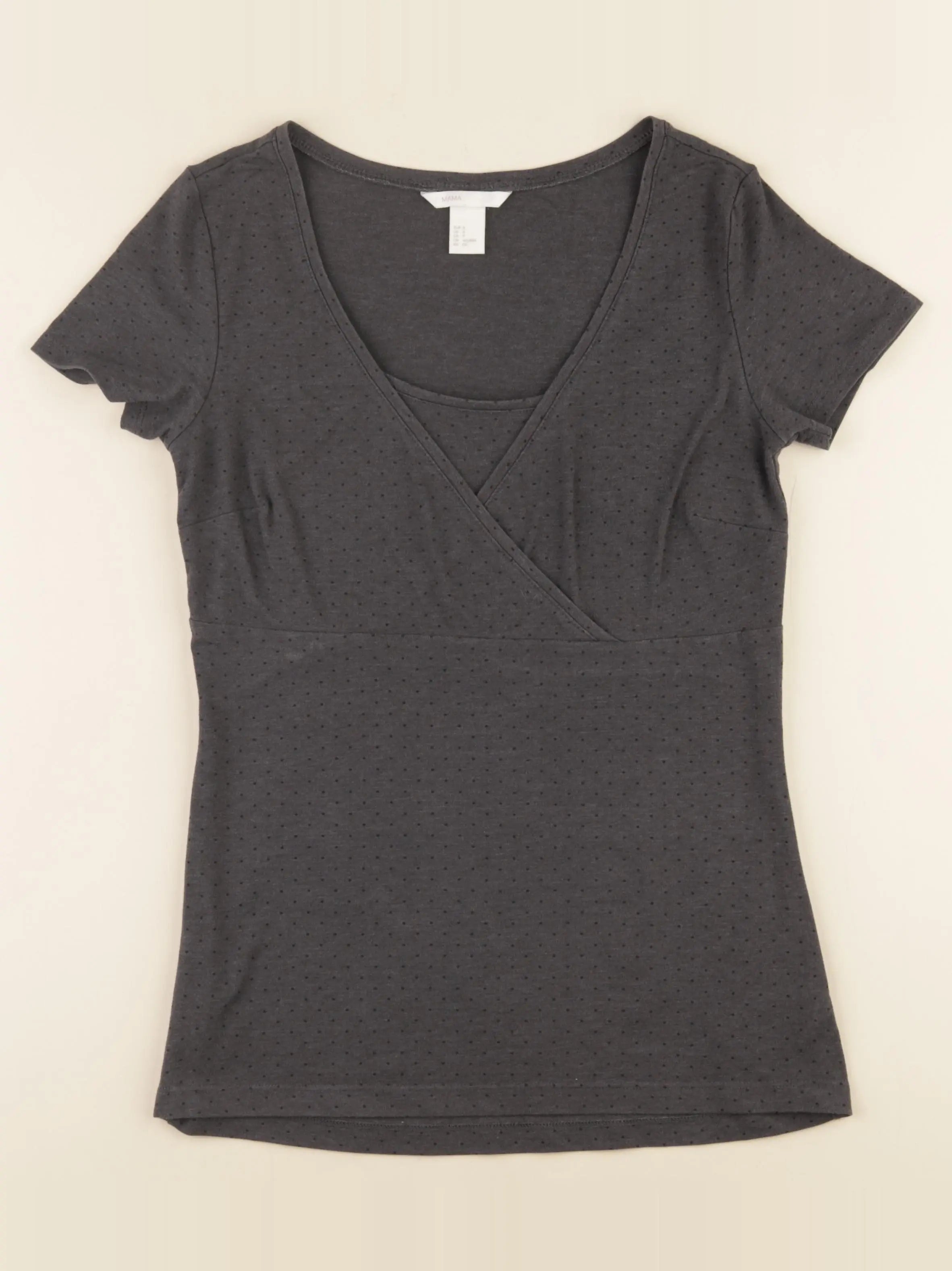 H&M - tee-shirt grossesse gris - s