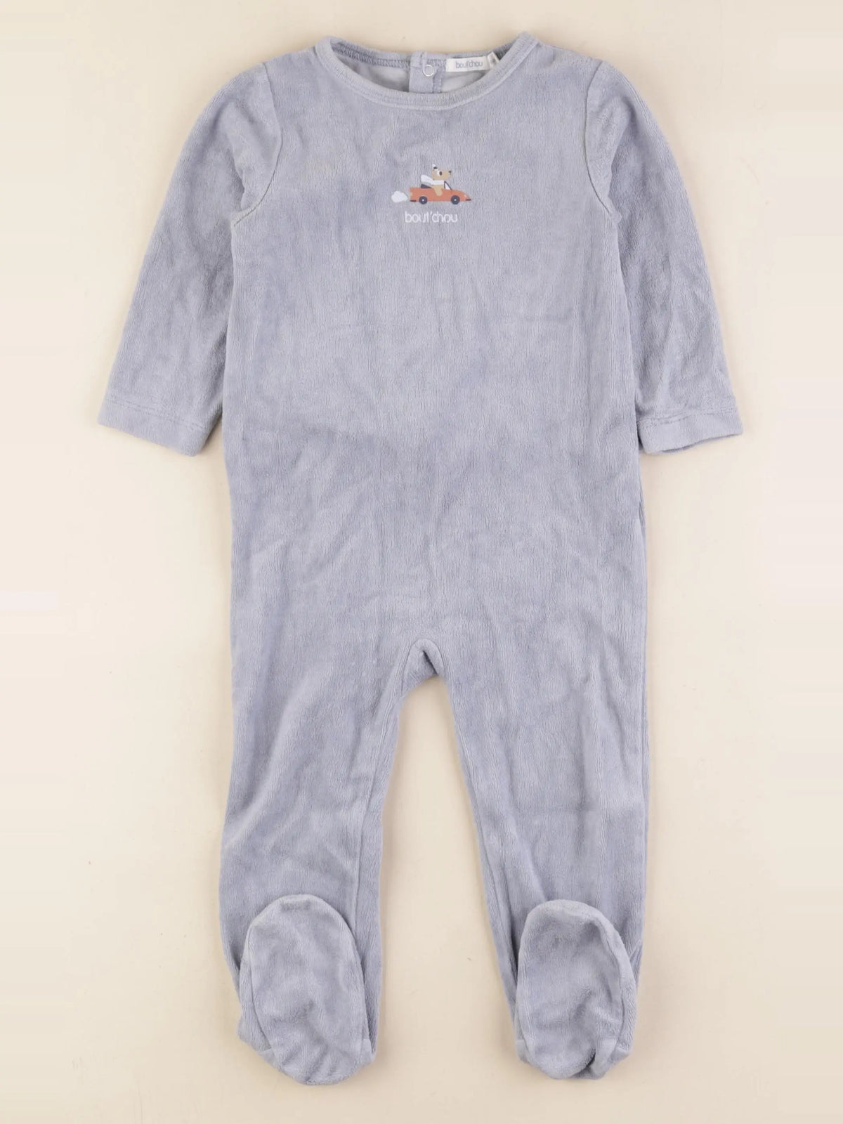Boutchou - pyjama velours bleu - 18 mois