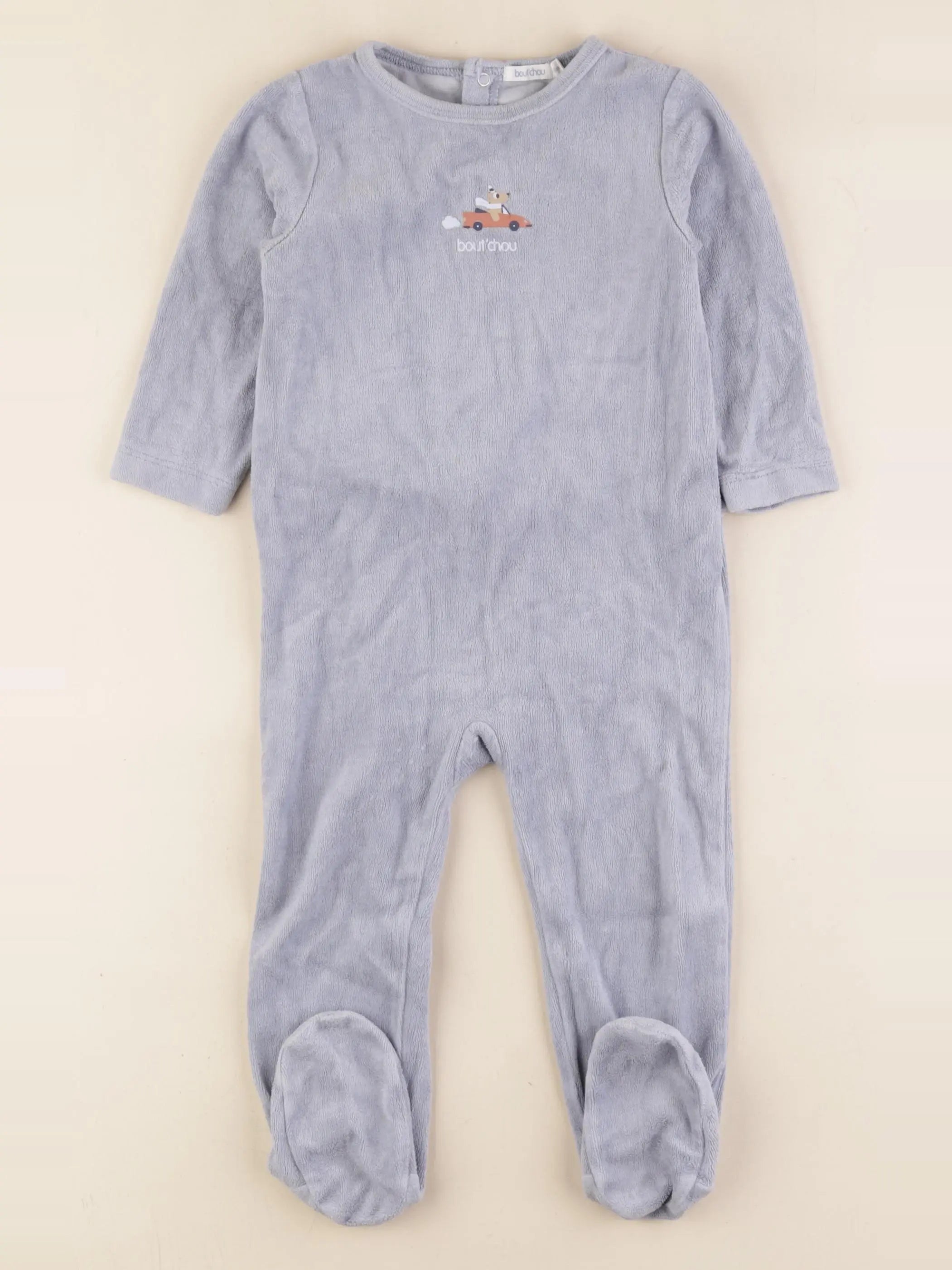 Boutchou - pyjama velours bleu - 18 mois