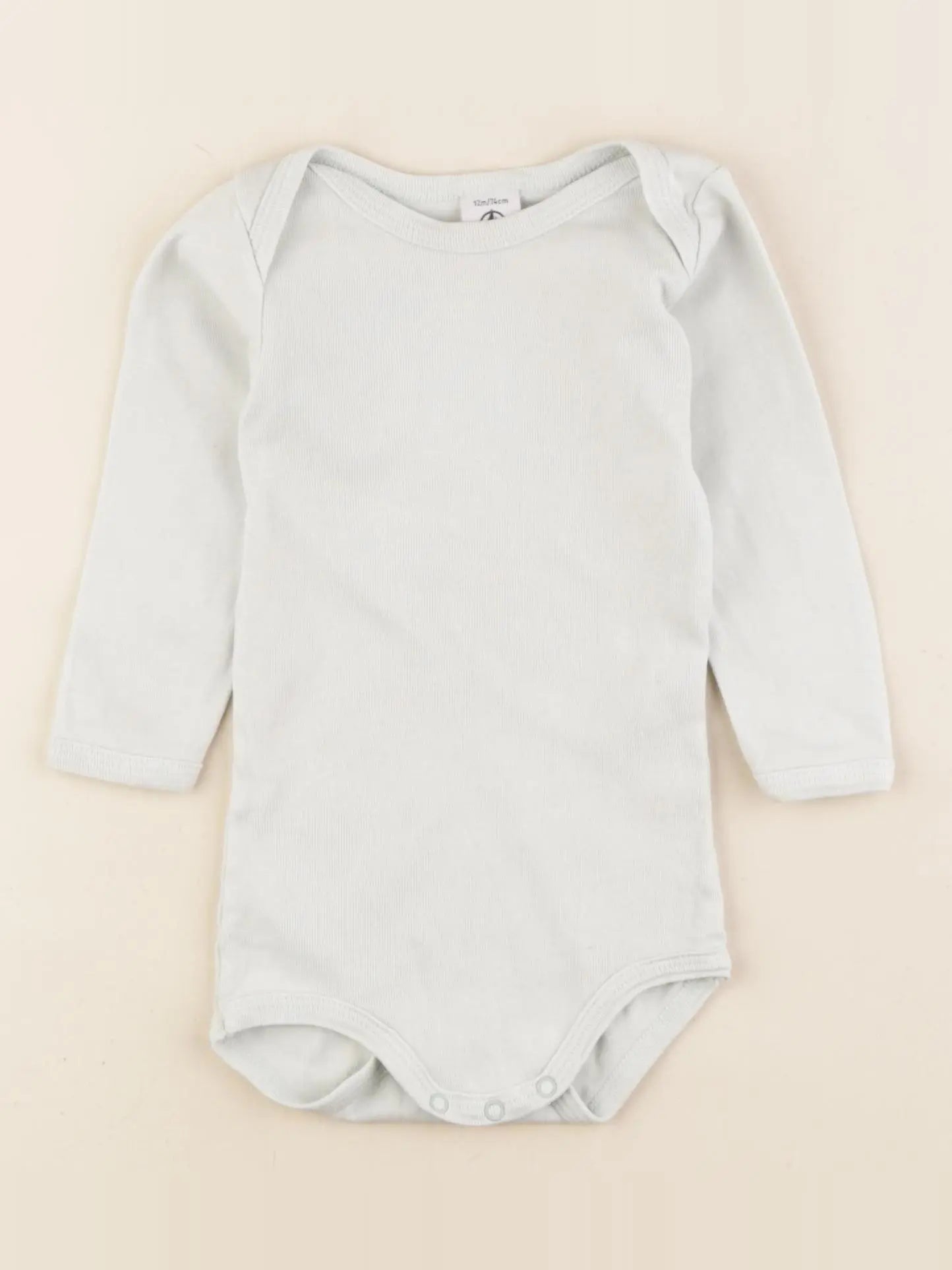 Petit Bateau - body vert - 12 mois