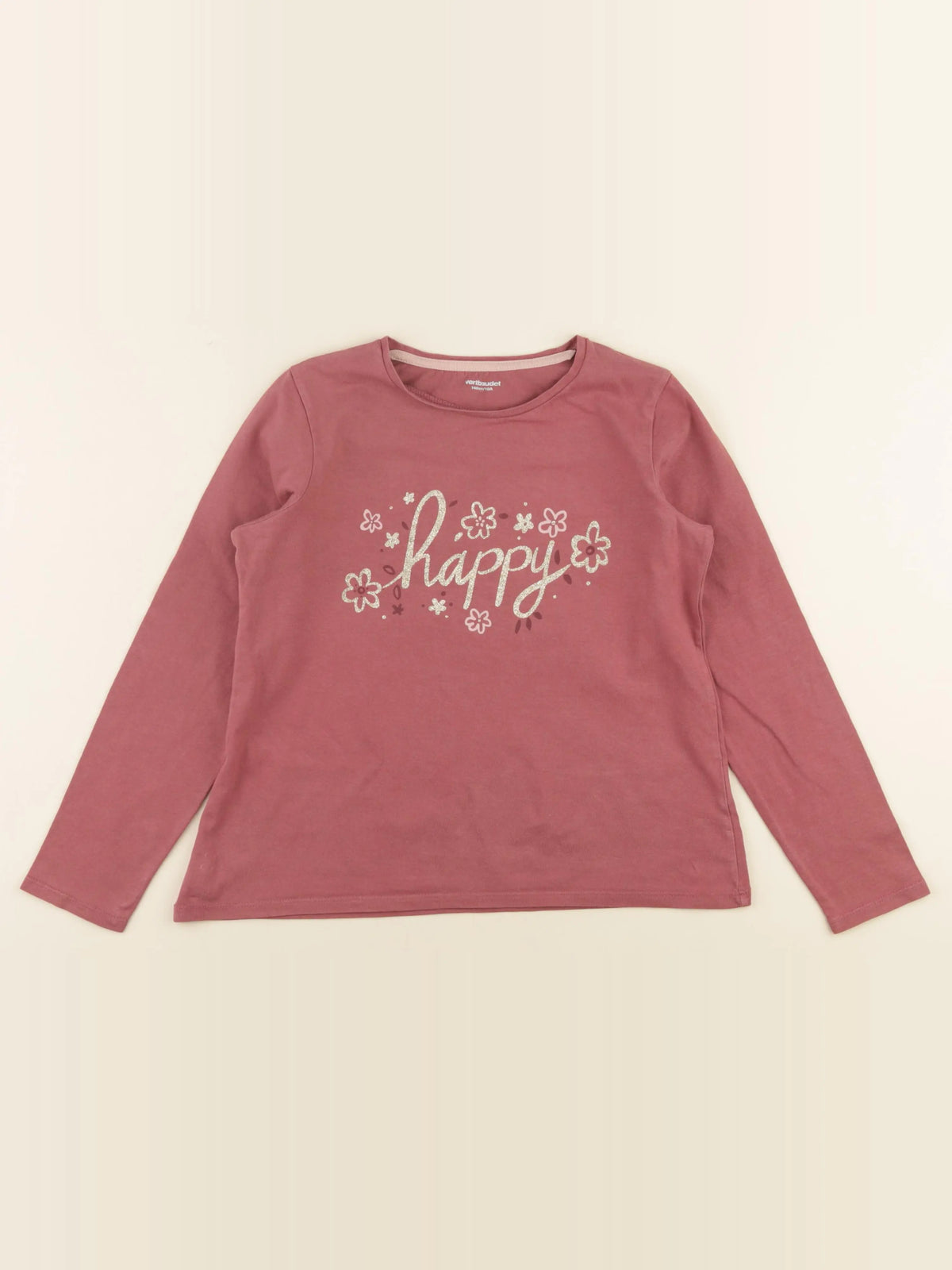 Vertbaudet - tee-shirt rose - 10 ans