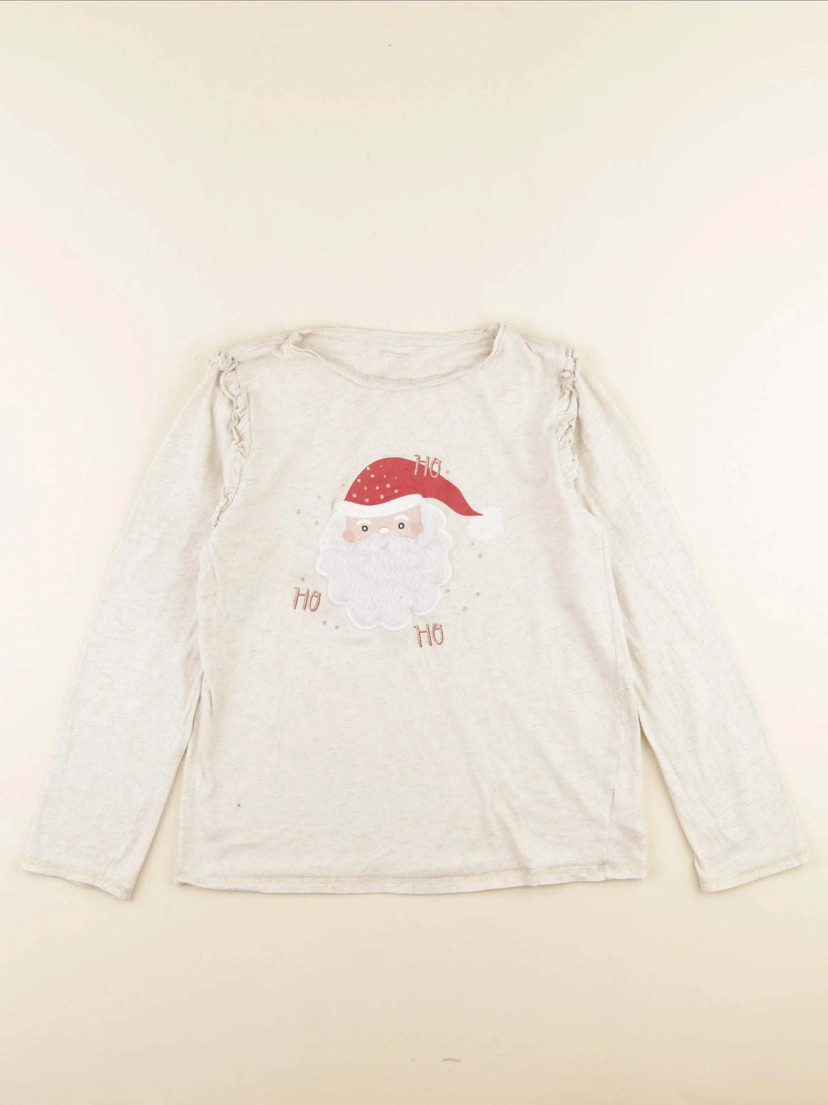 Vertbaudet - tee-shirt beige - 14 ans