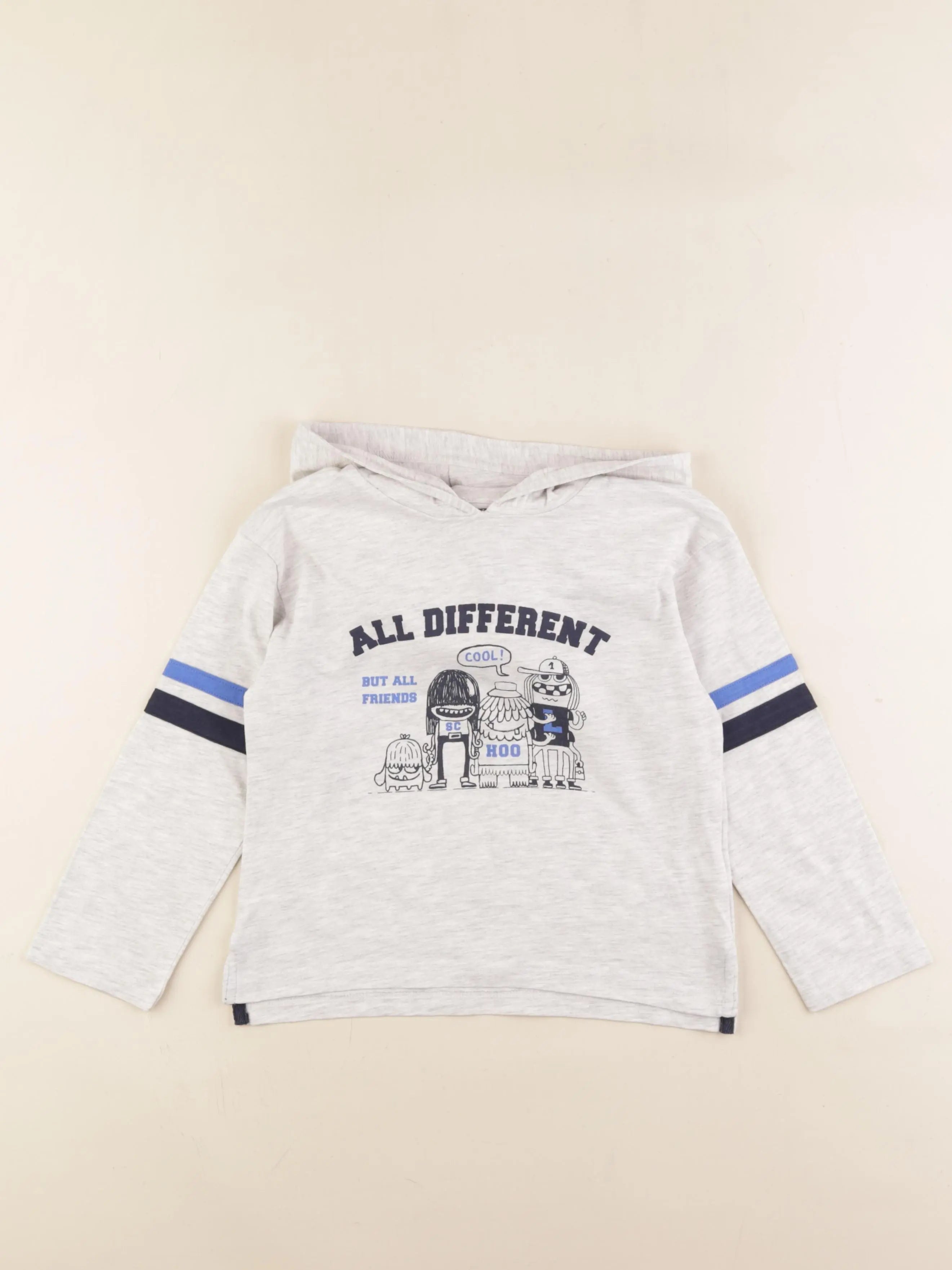 Vertbaudet - tee-shirt gris - 6 ans