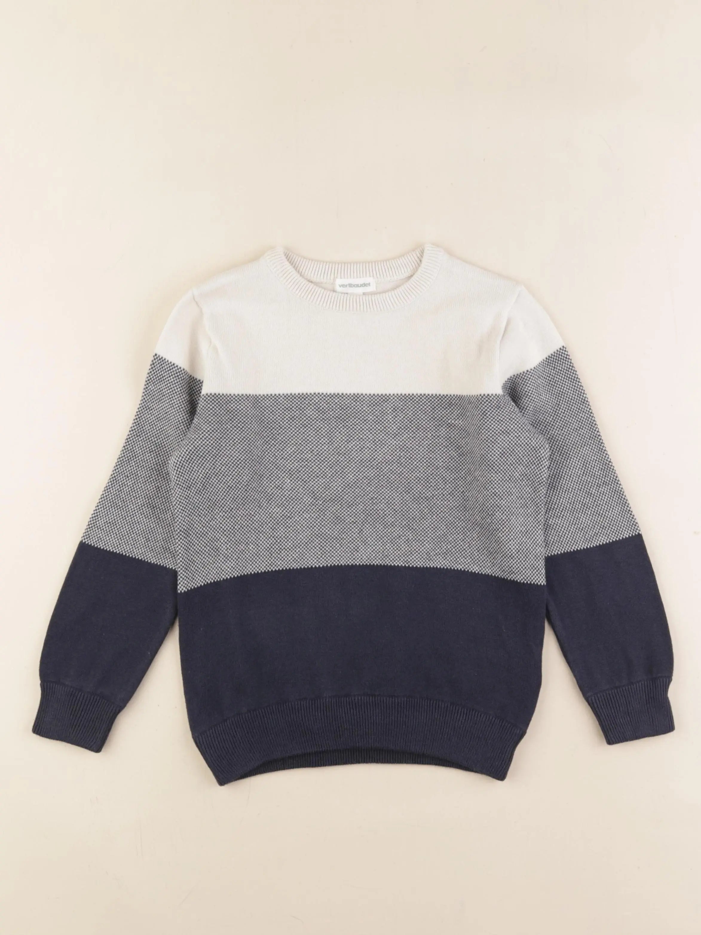 Vertbaudet - pull beige - 5 ans