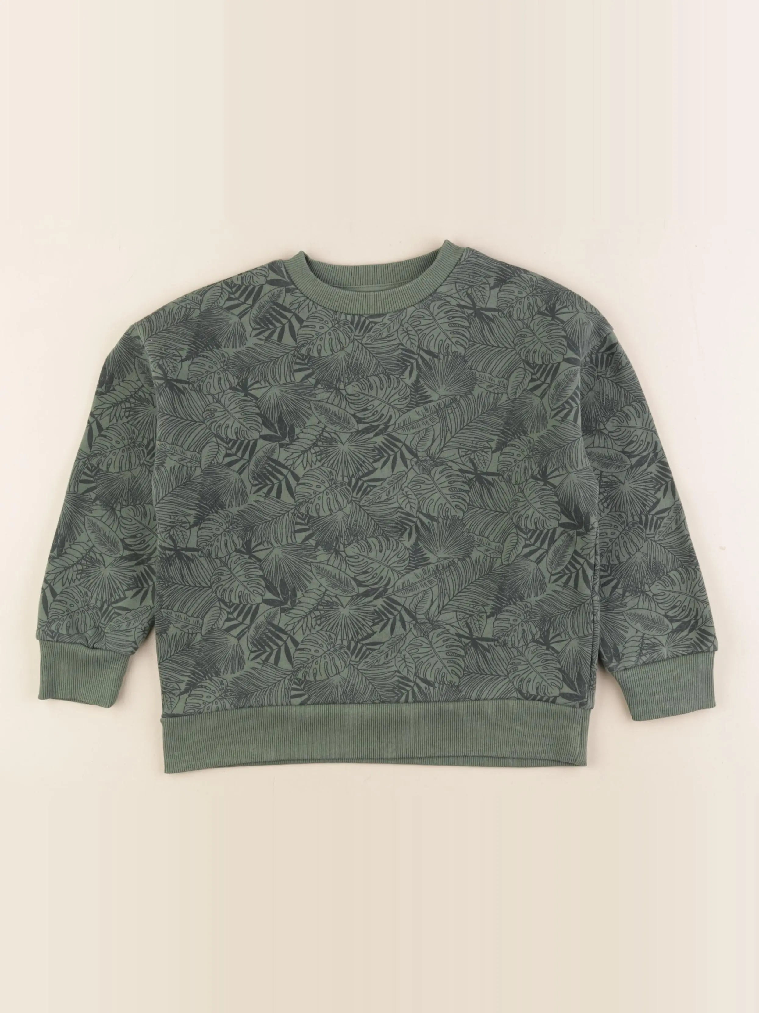 Vertbaudet - sweat vert - 6 ans