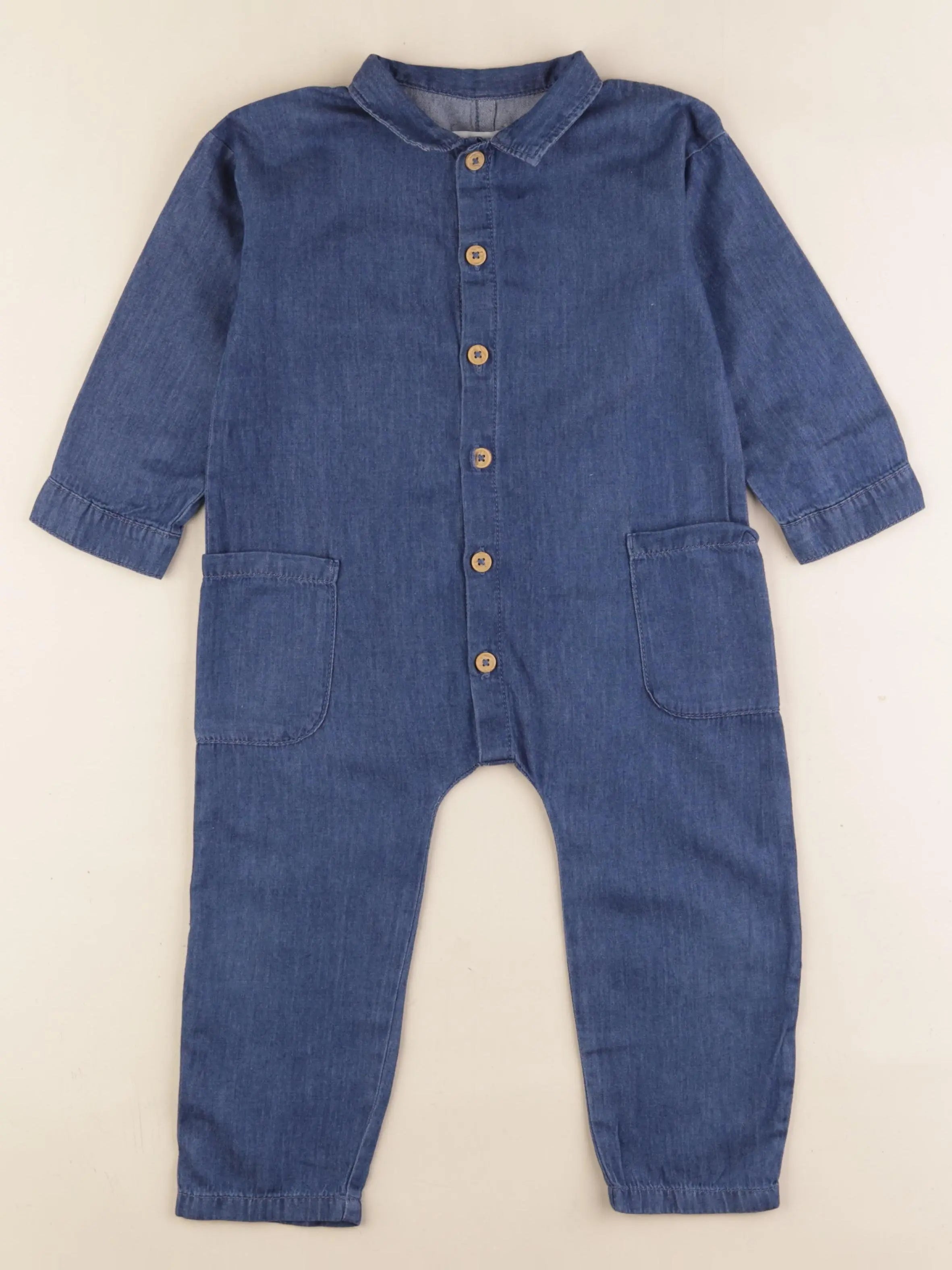 Vertbaudet - combinaison bleu - 36 mois