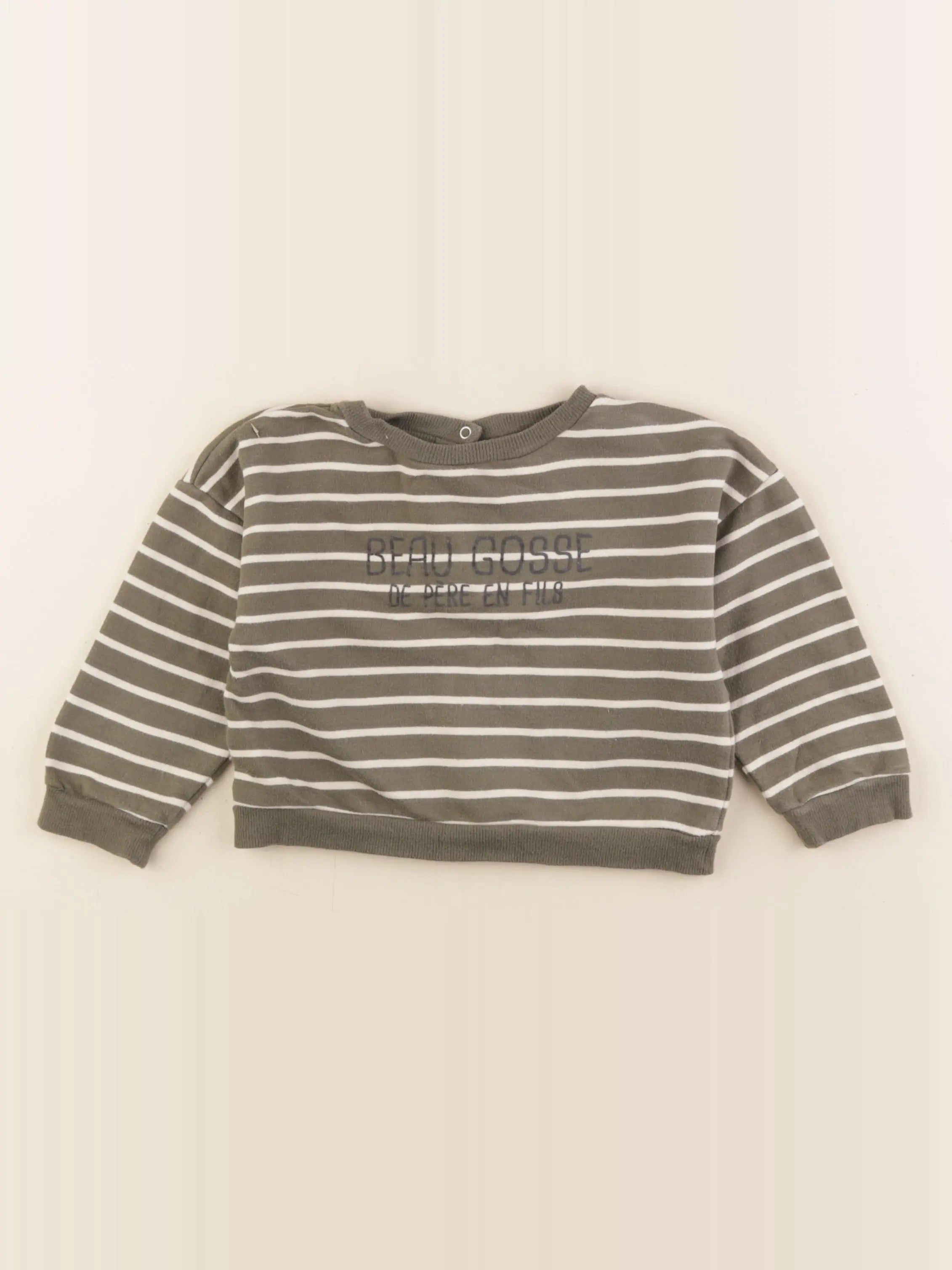 Vertbaudet - sweat vert - 36 mois