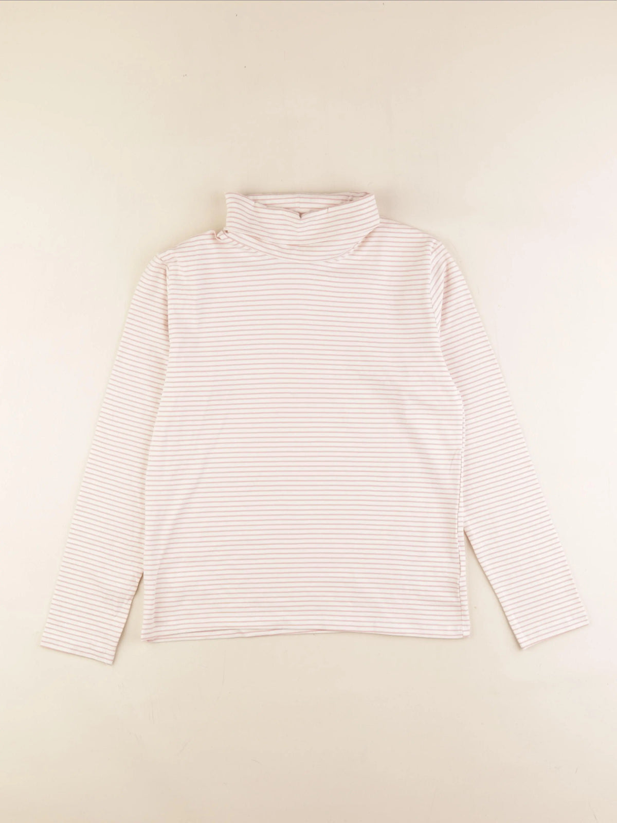 Vertbaudet - sous-pull blanc, rose - 14 ans