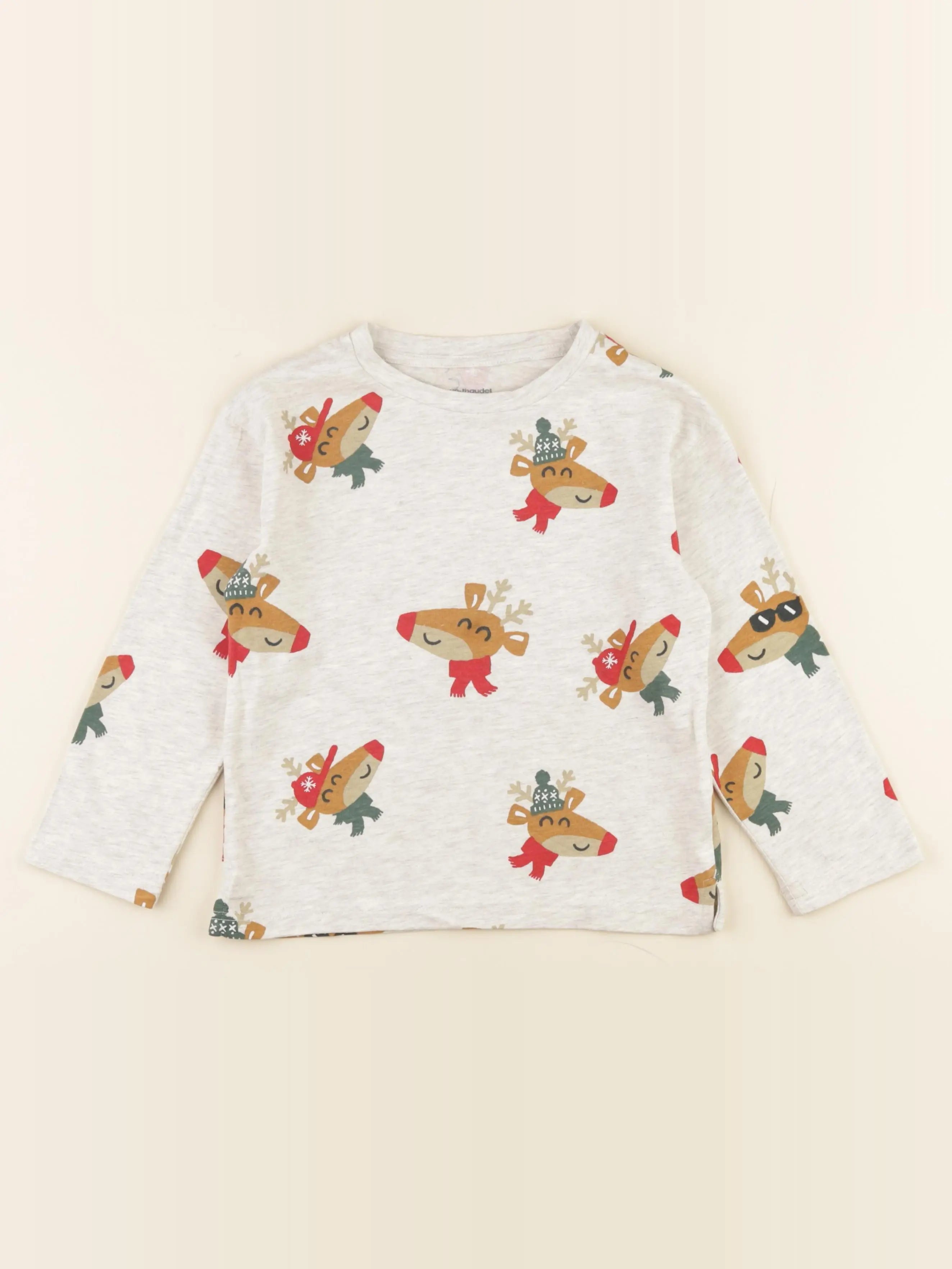 Vertbaudet - tee-shirt gris - 6 ans