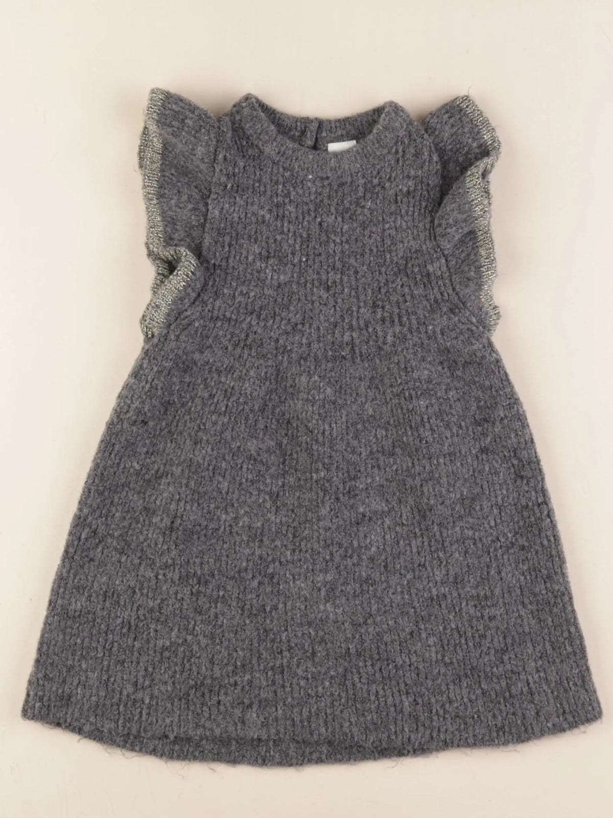 H&M - robe gris - 9/12 mois