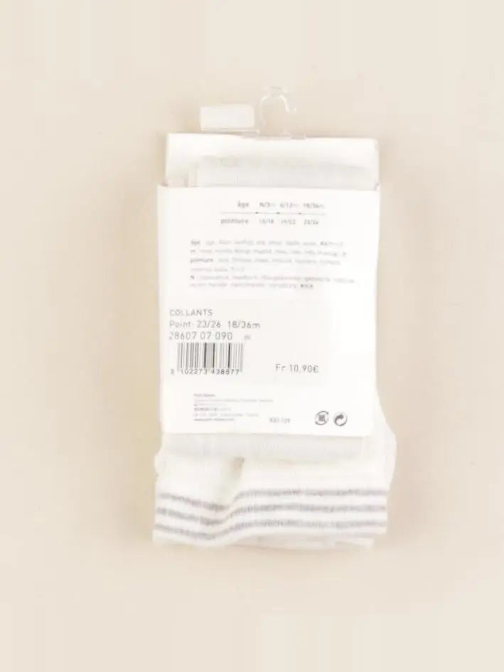 Petit Bateau - collants blanc - 18/36 mois