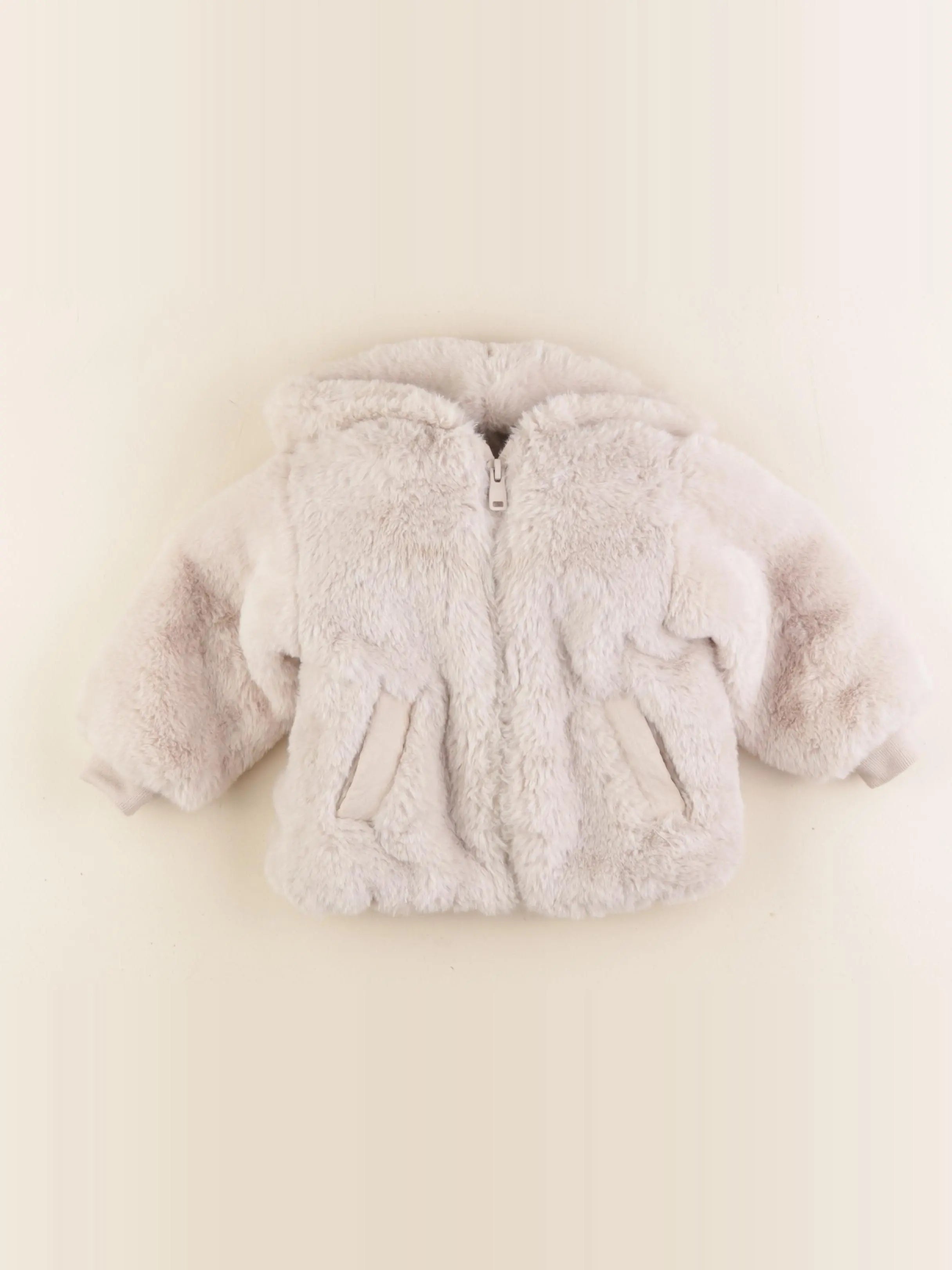 Zara - veste doublé beige - 9/12 mois