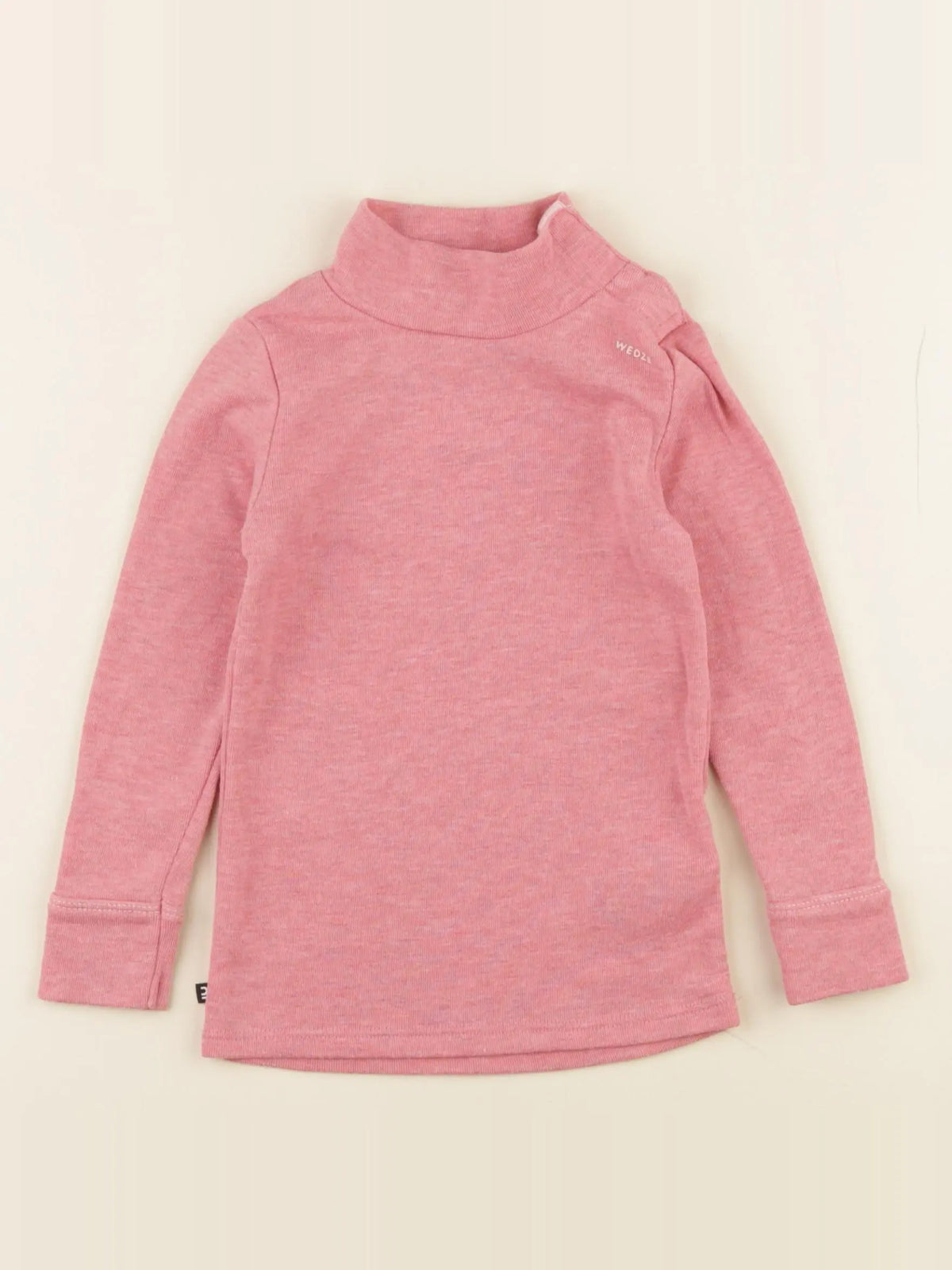 Decathlon ski - sous-pull technique rose - 24/36 mois