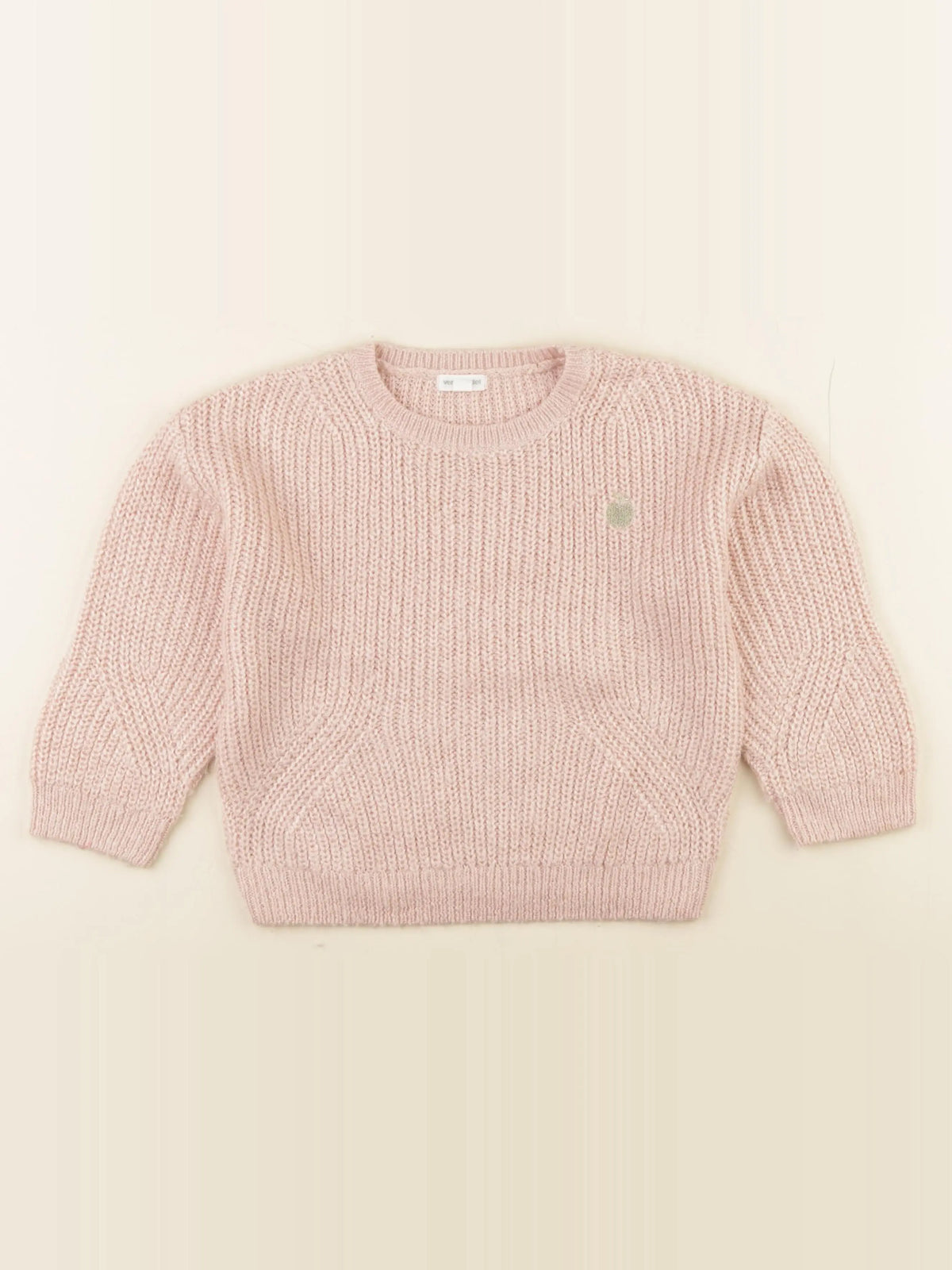 Vertbaudet - pull rose - 6 ans