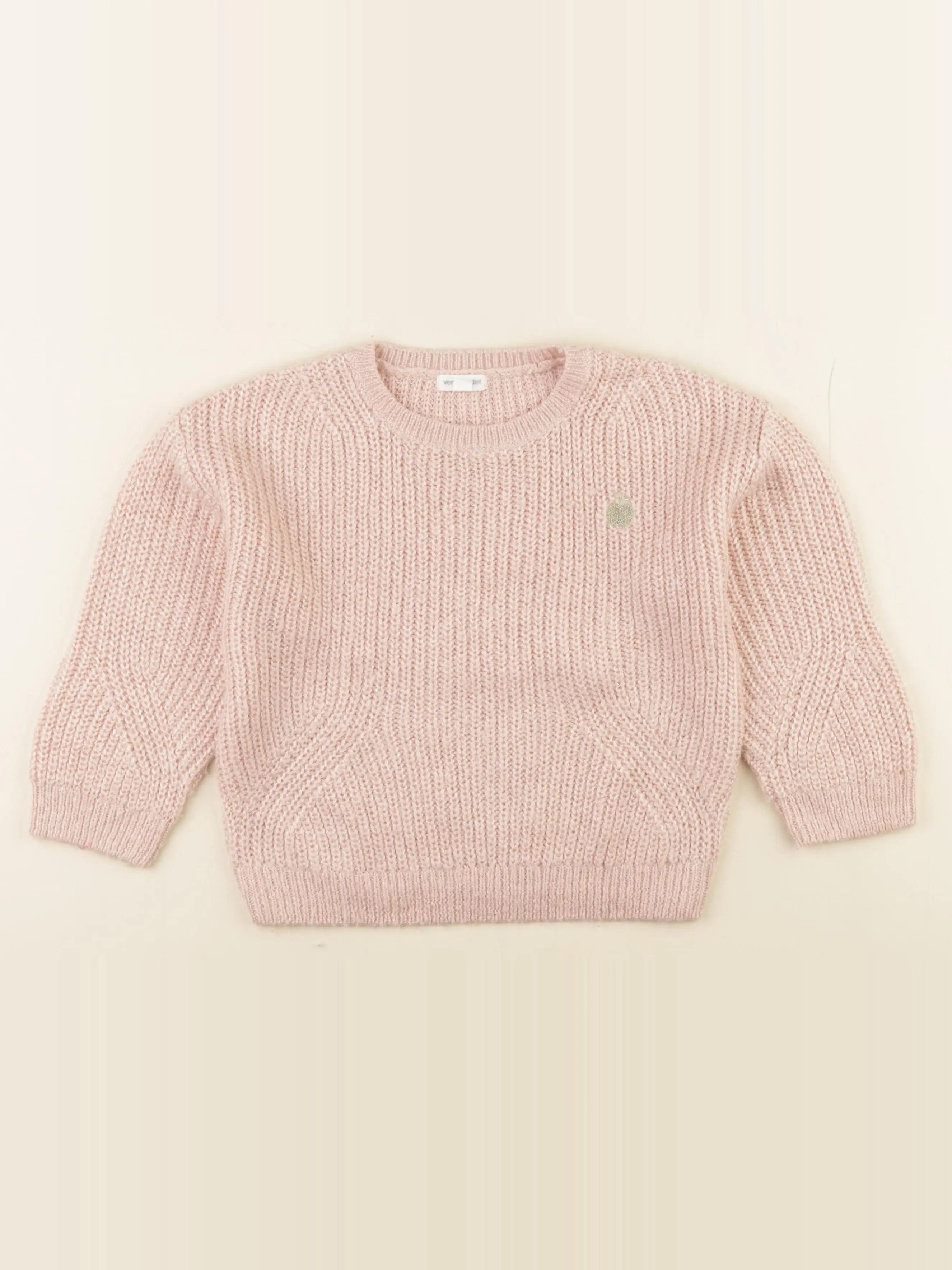 Vertbaudet - pull rose - 6 ans