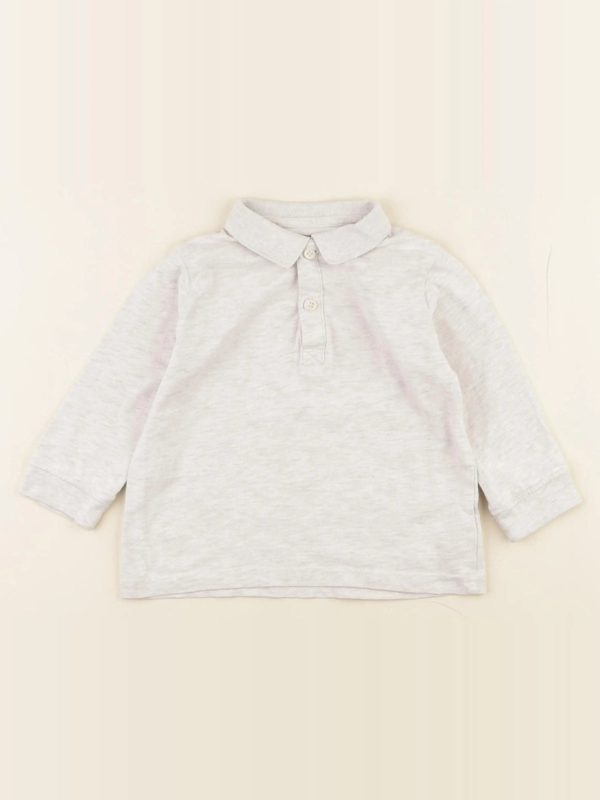 Vertbaudet - polo gris - 3 ans