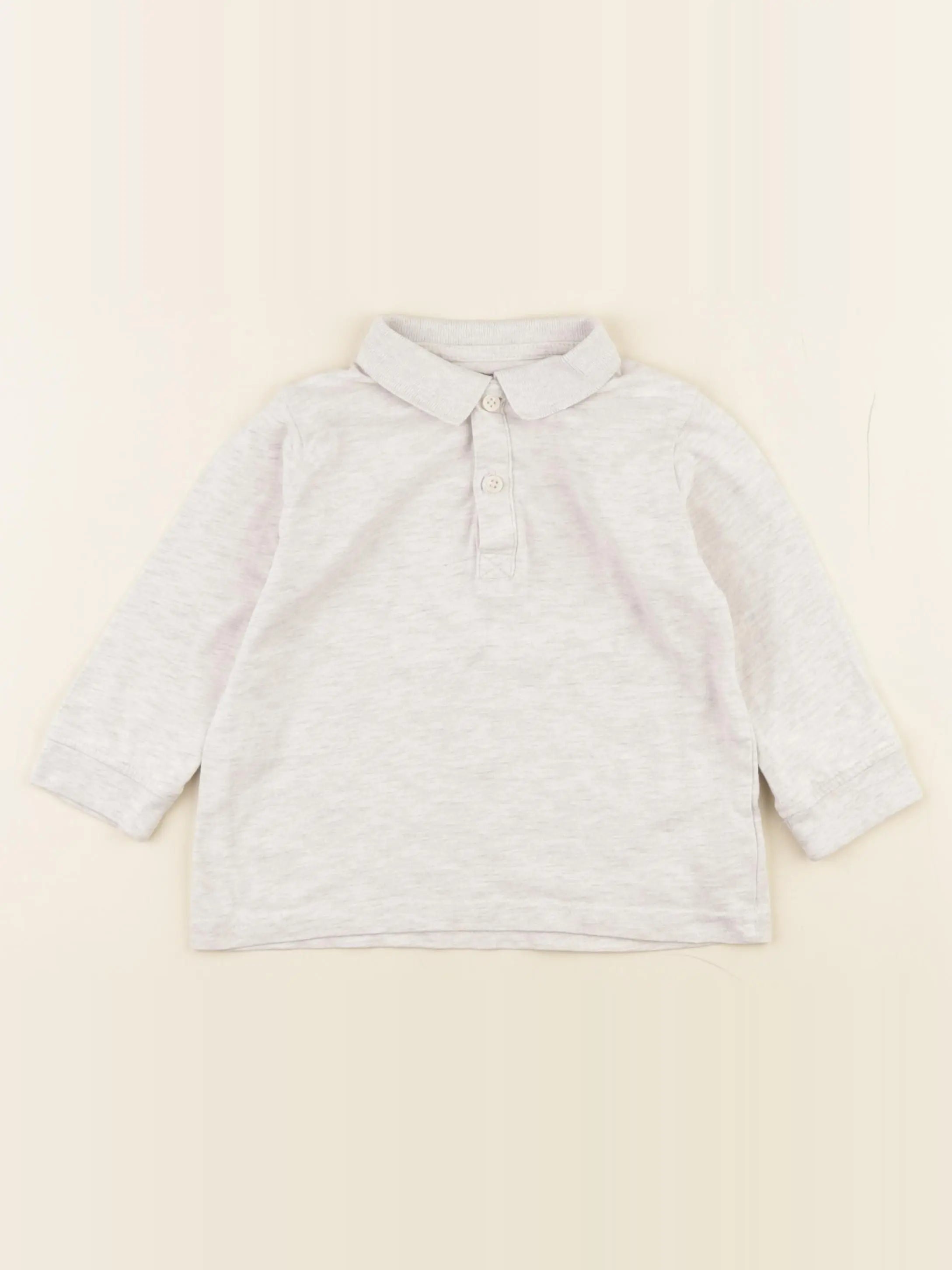 Vertbaudet - polo gris - 3 ans