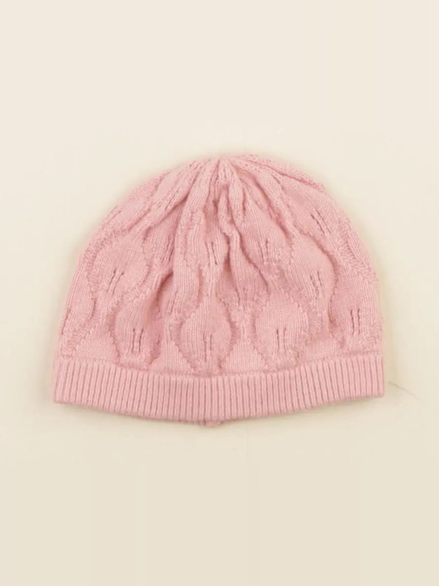 Petit Bateau - bonnet rose - 3/6 mois