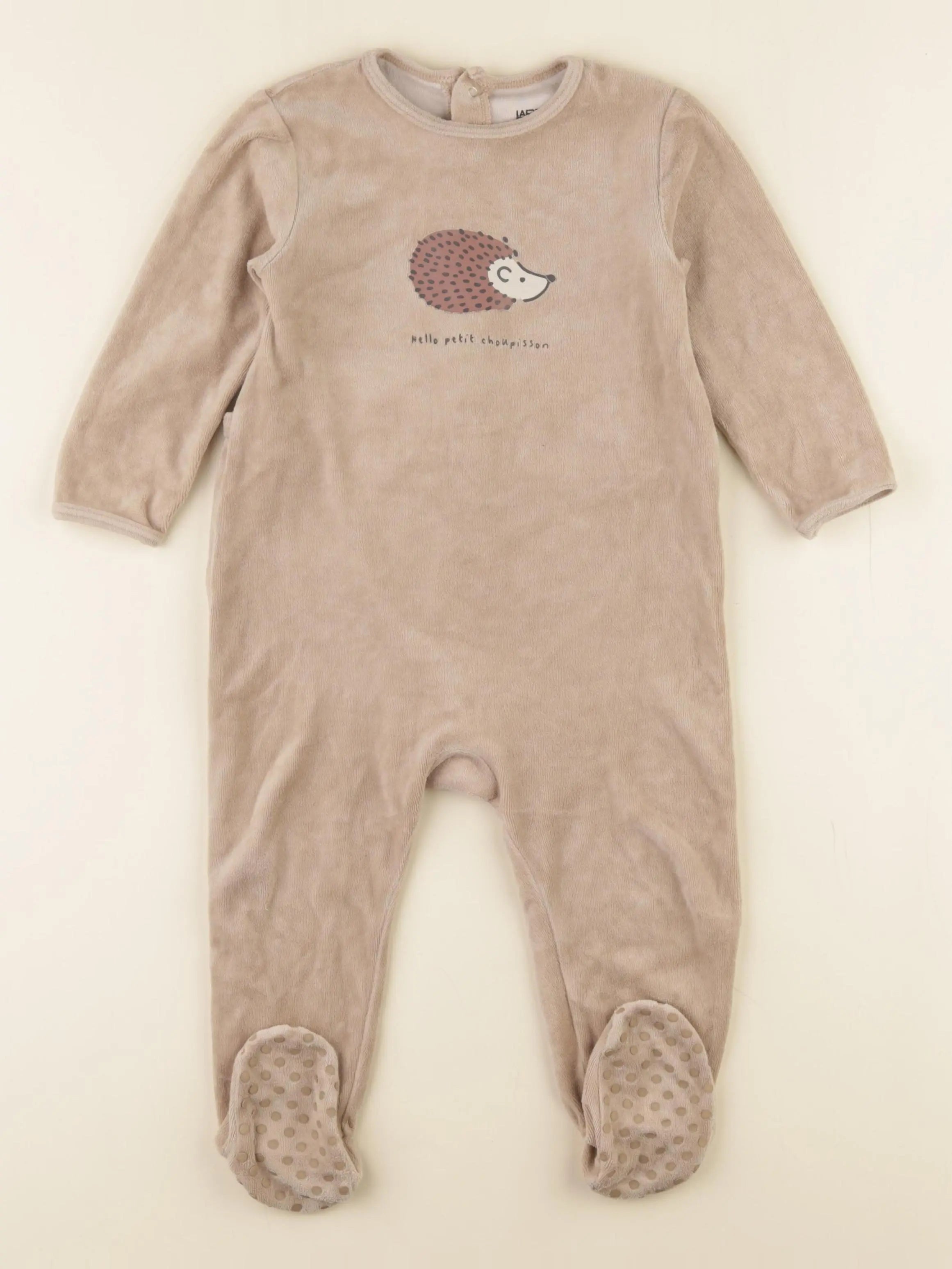 La Redoute - pyjama velours marron - 2 ans