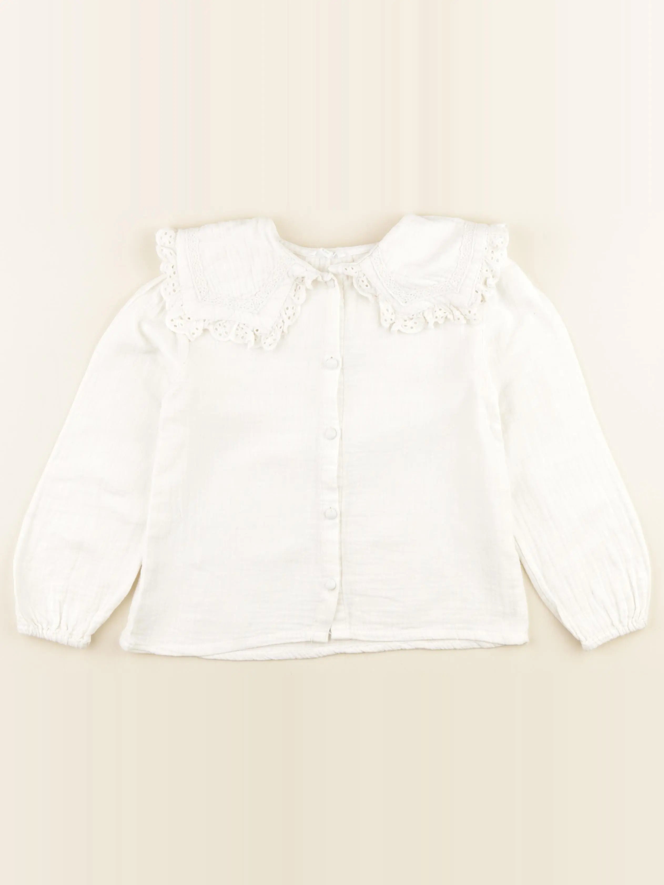 Vertbaudet - chemise blanc - 6 ans