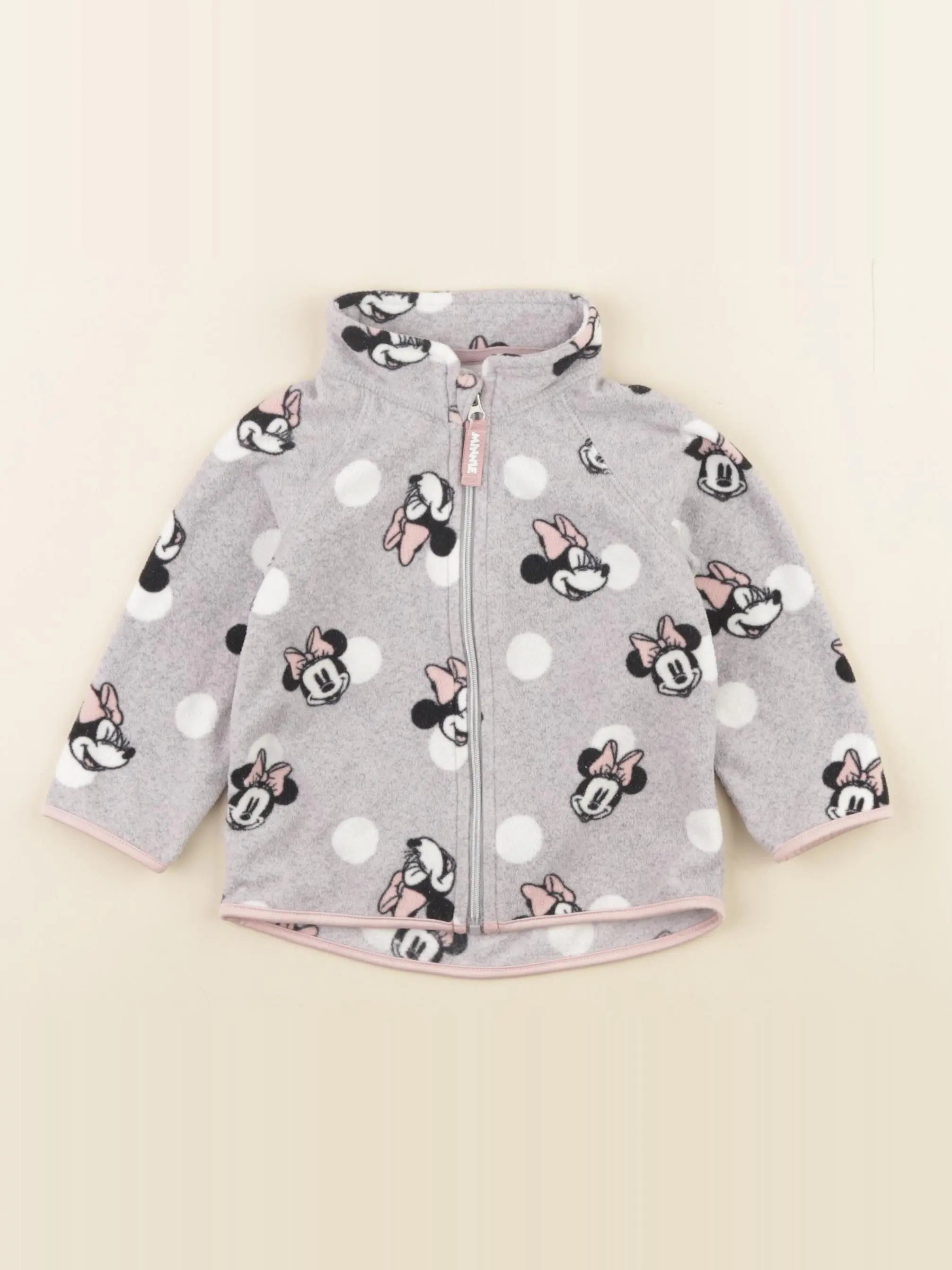 H&M - polaire gris - 6/9 mois