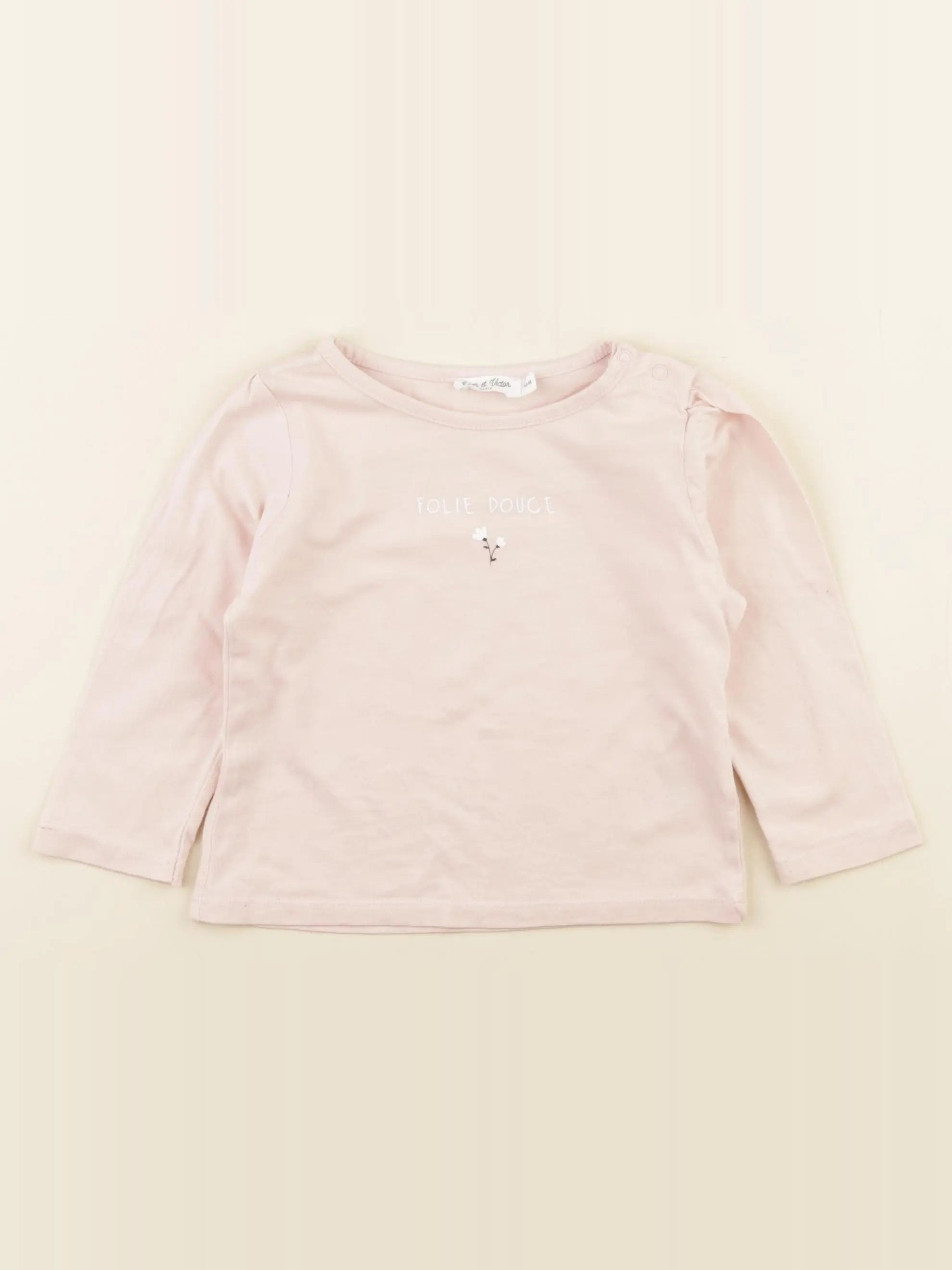 Eden & Victor - tee-shirt rose - 18 mois