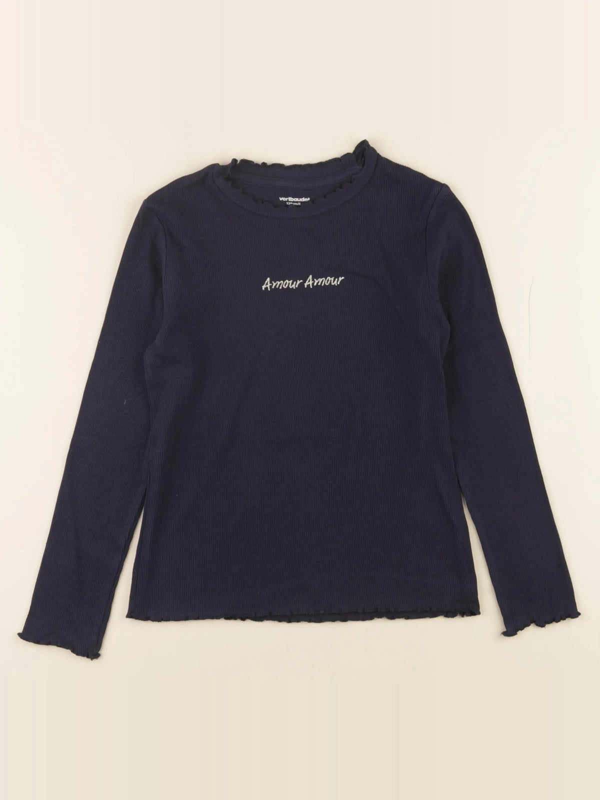 Vertbaudet - tee-shirt bleu - 8 ans