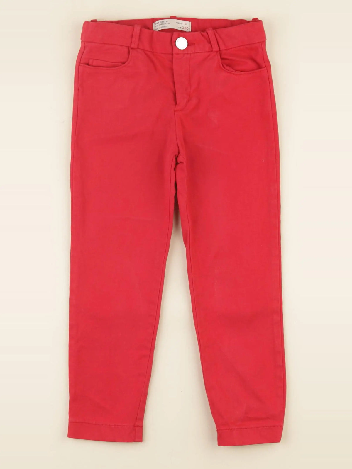 Zara - jean rouge - 5 ans