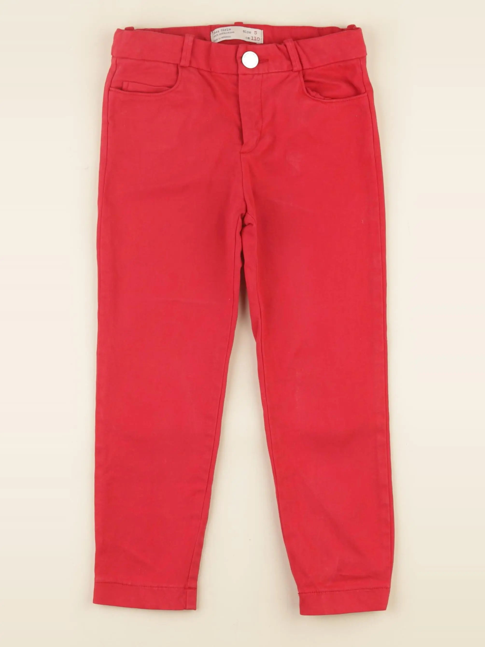 Zara - jean rouge - 5 ans