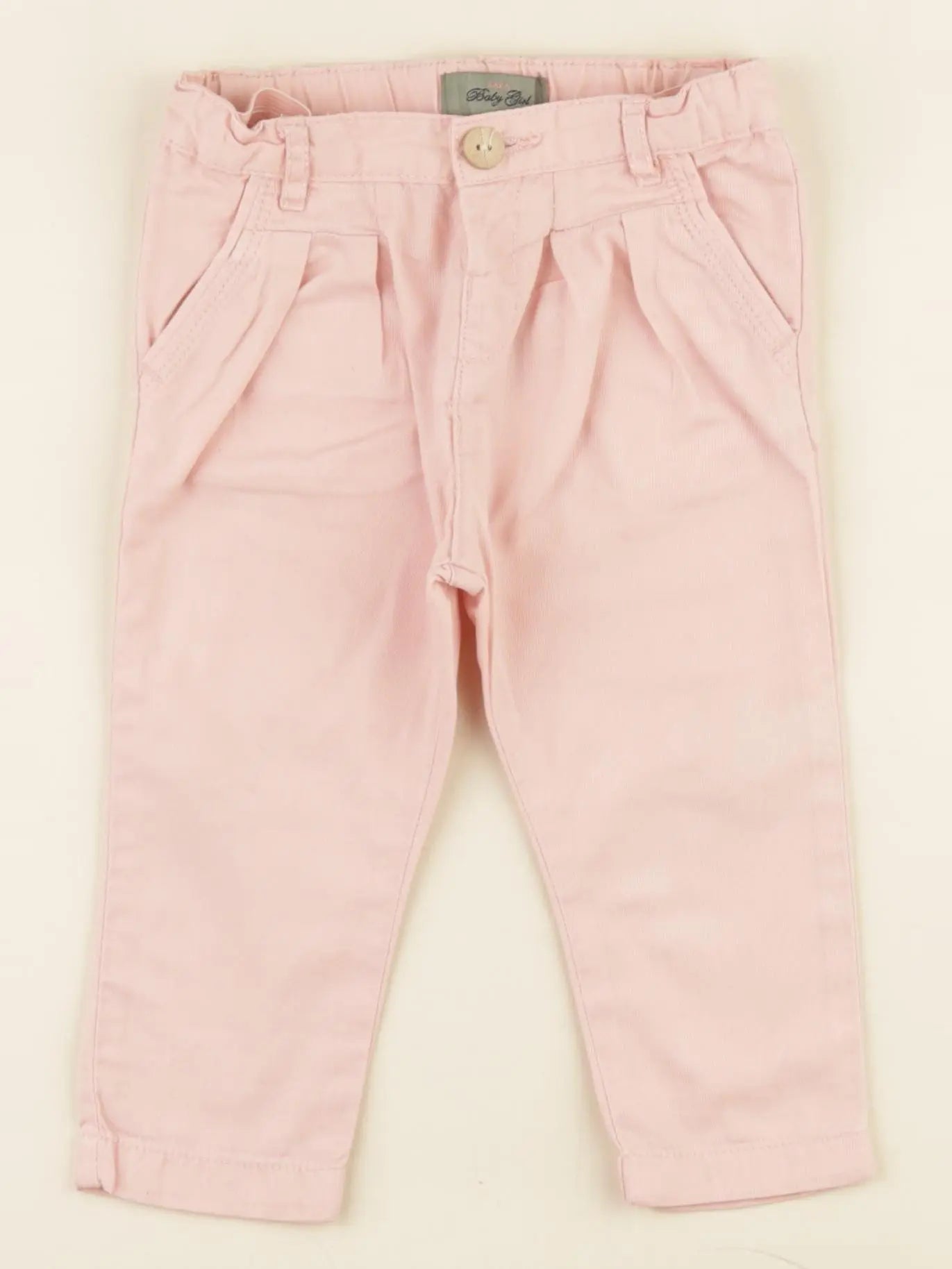 Zara - pantalon rose - 6/9 mois