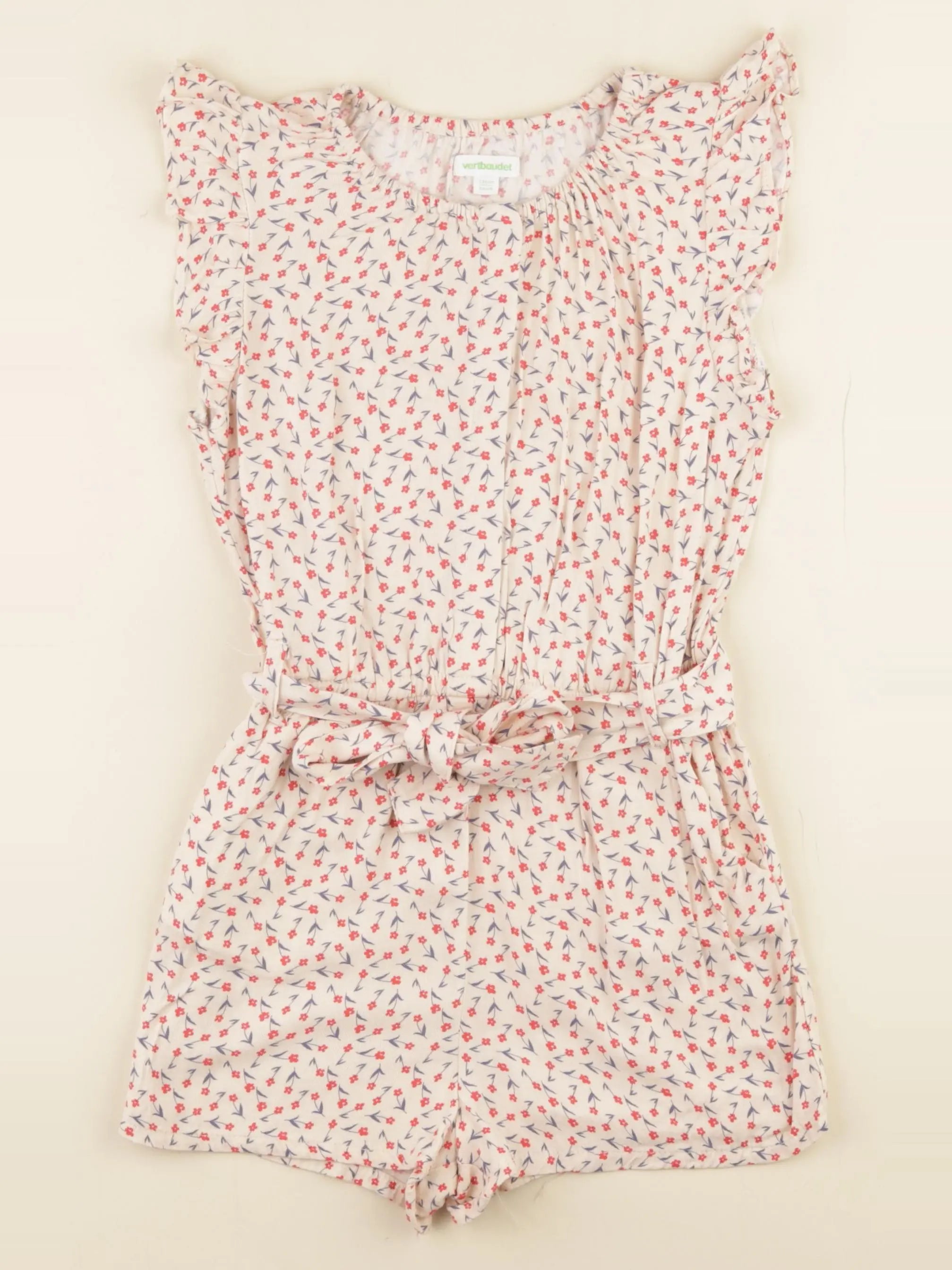 Vertbaudet - combinaison blanc, rouge - 9 ans