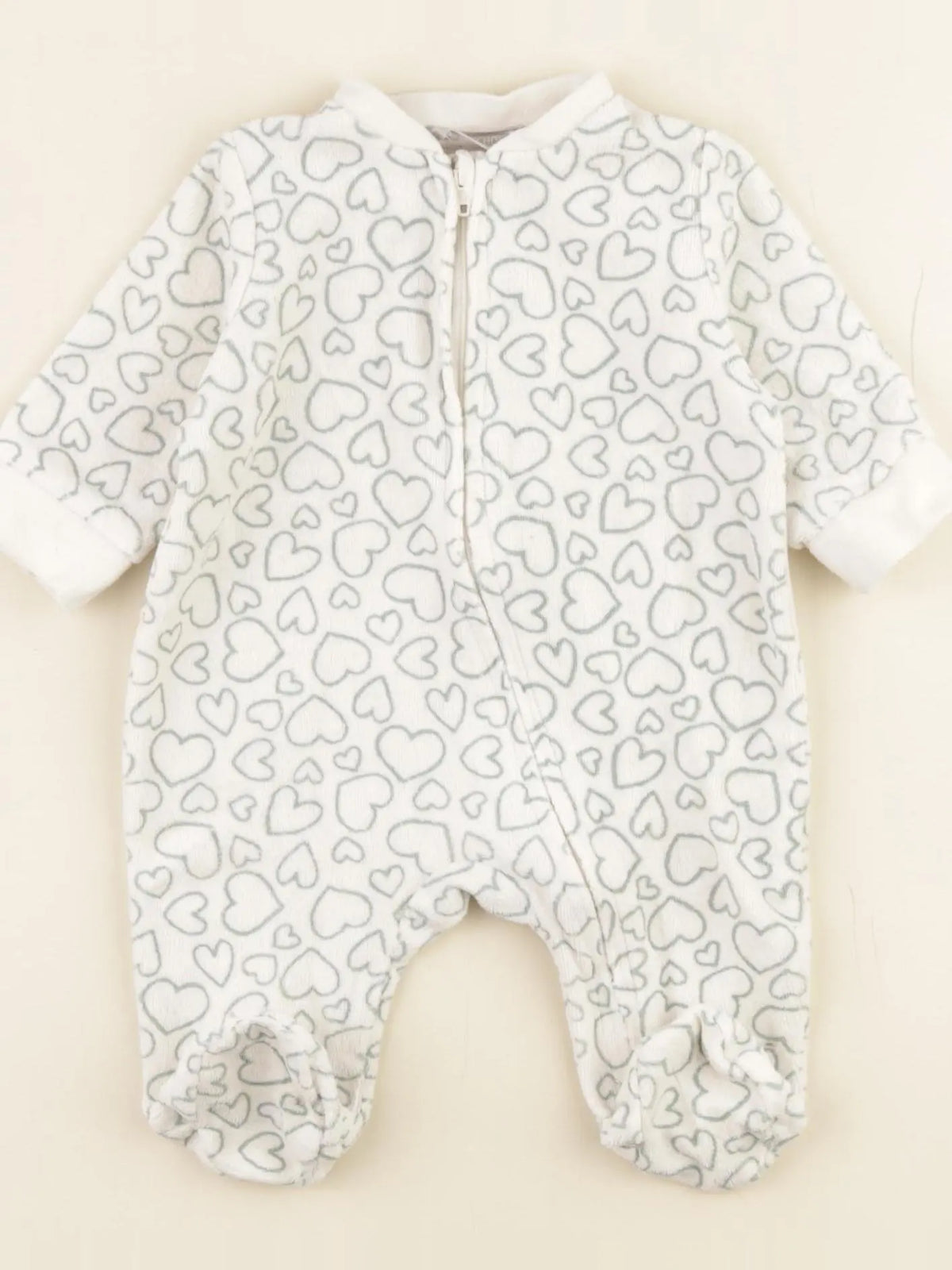 Boutchou - pyjama velours vert - 1 mois