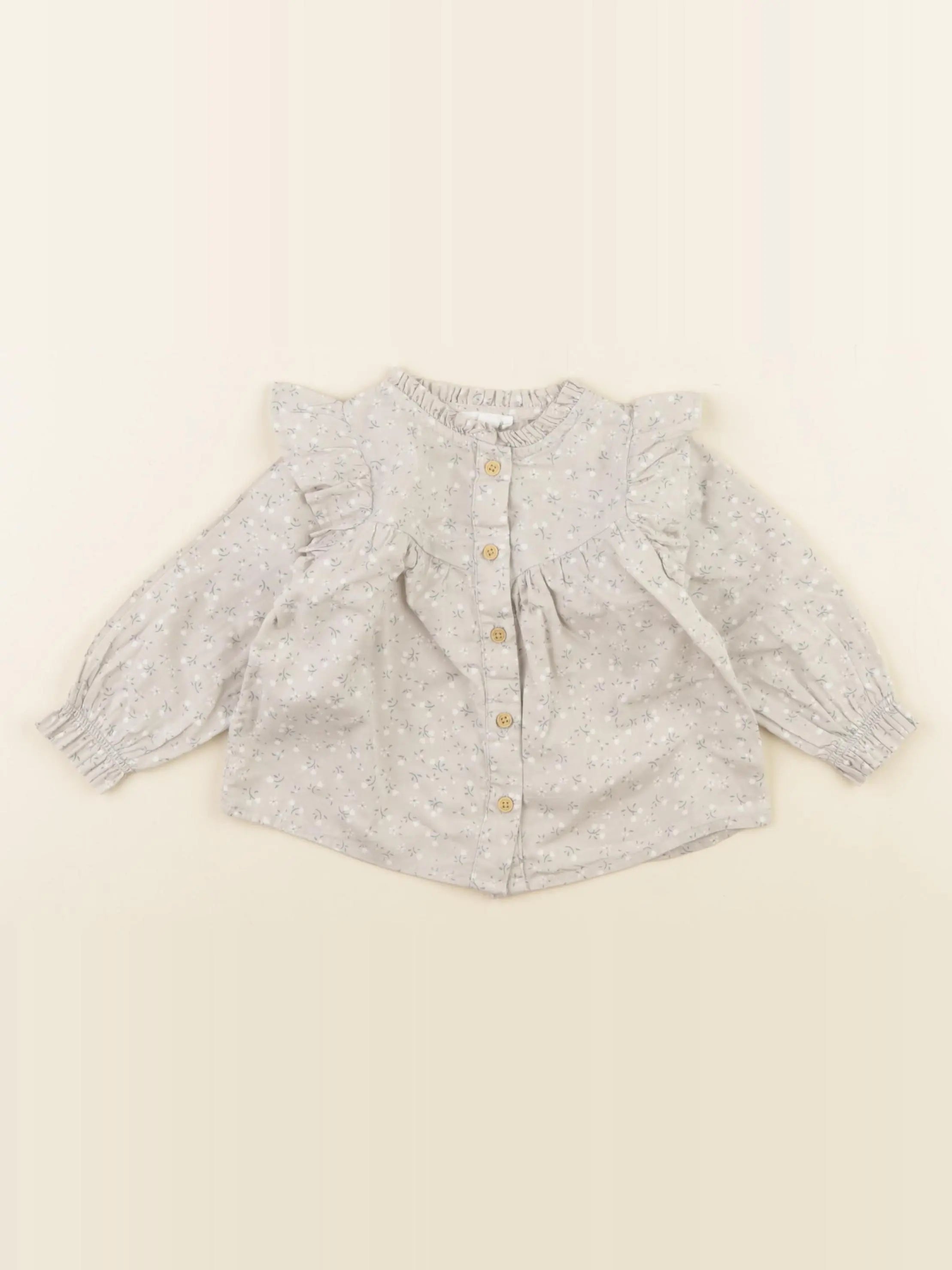 Vertbaudet - blouse gris - 6 mois
