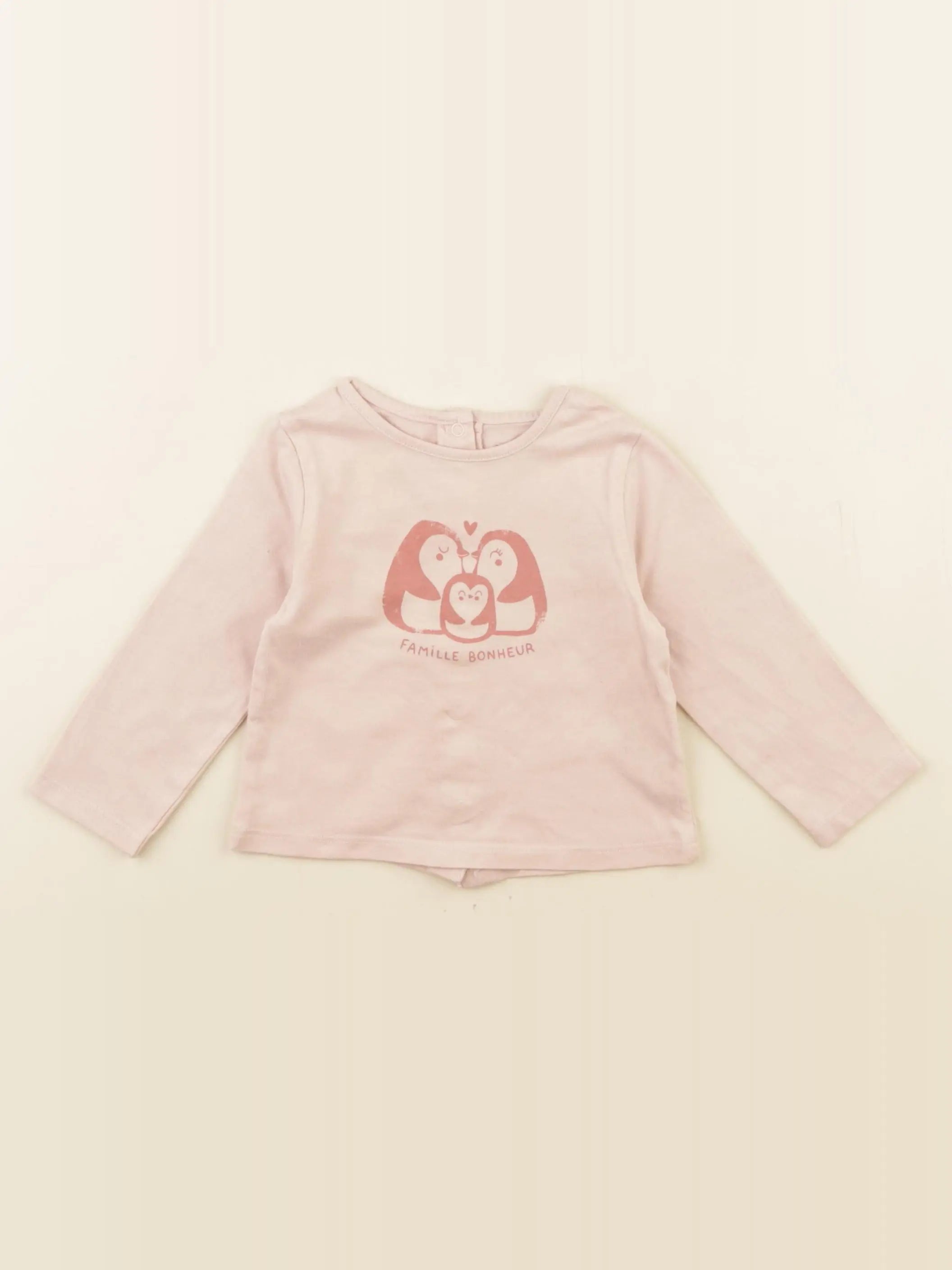 Vertbaudet - tee-shirt rose - 6 mois
