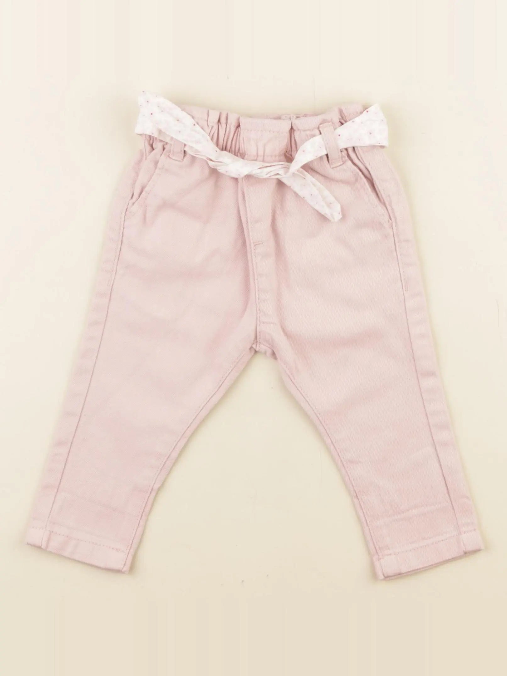 Vertbaudet - jean rose - 6 mois