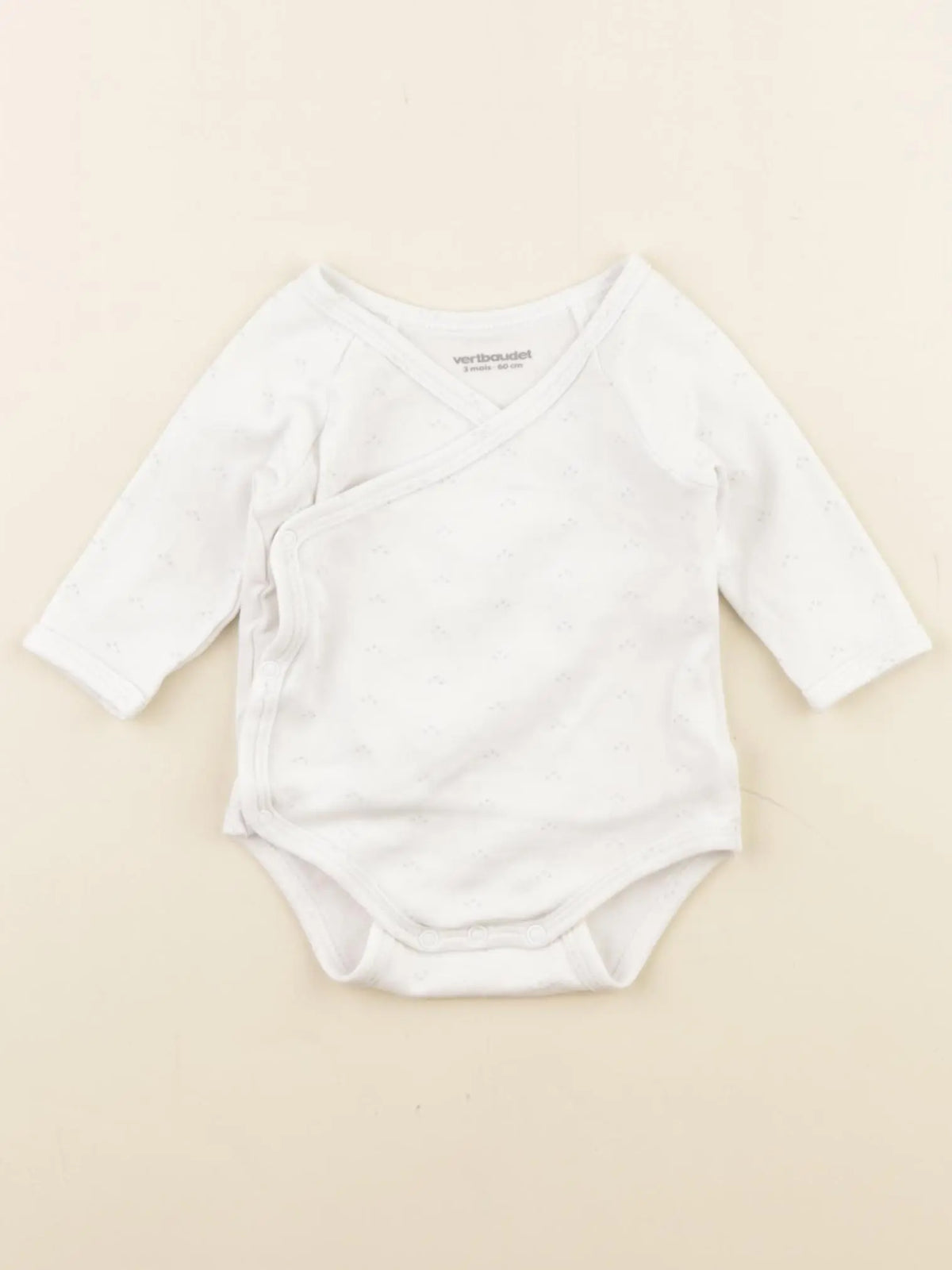 Vertbaudet - body gris - 3 mois