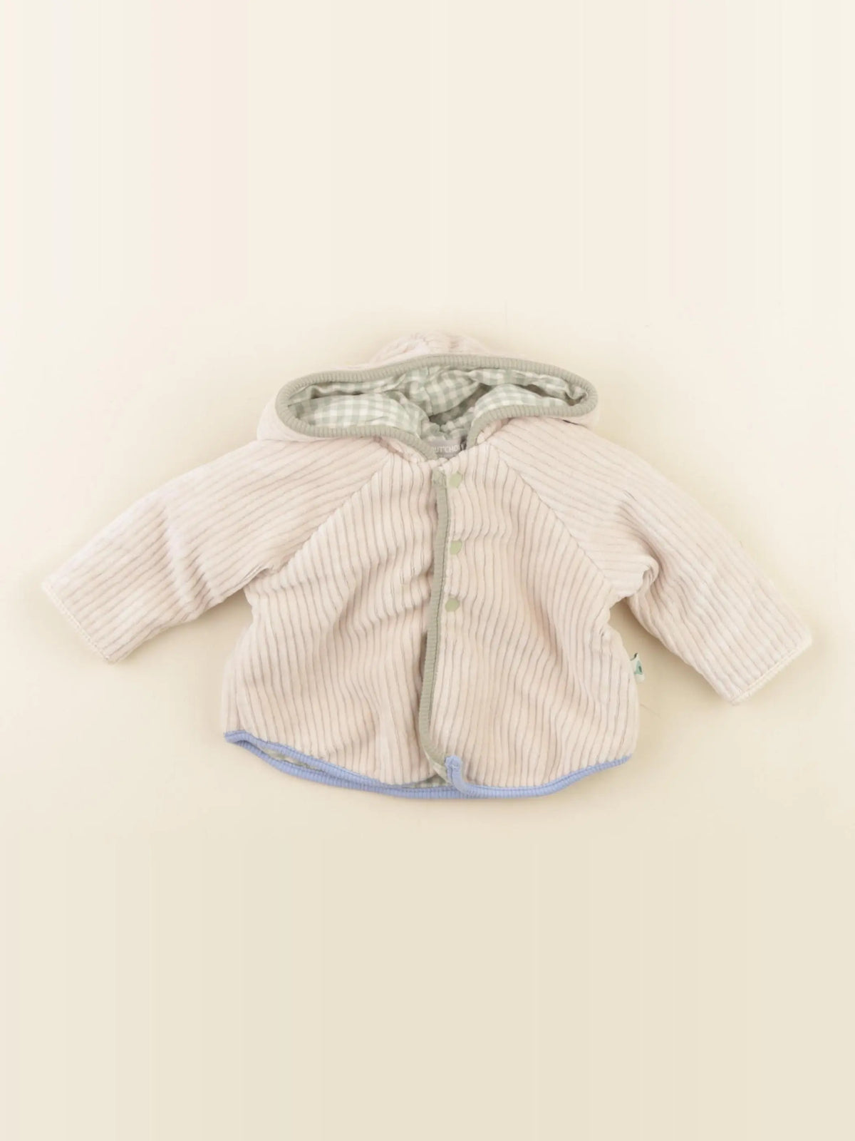 Boutchou - veste doublé beige - 3 mois