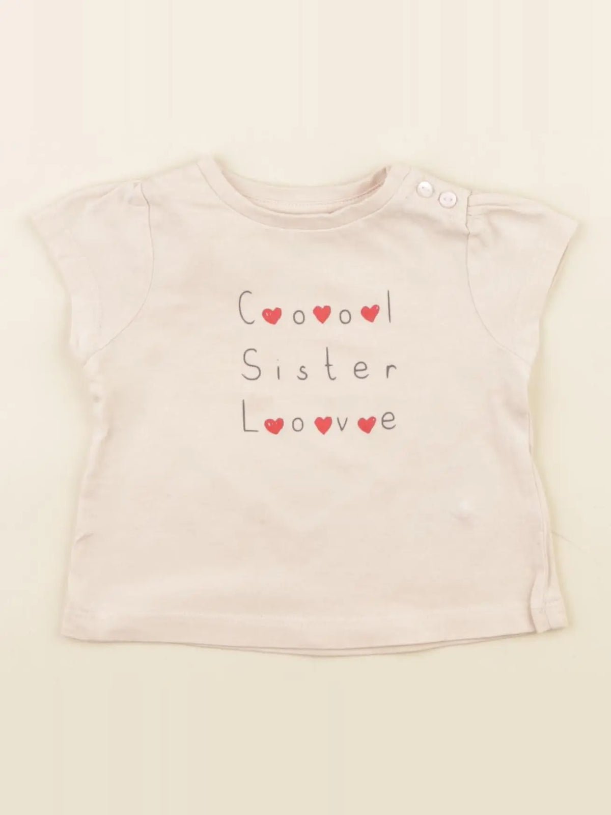 Vertbaudet - tee-shirt rose - 6 mois