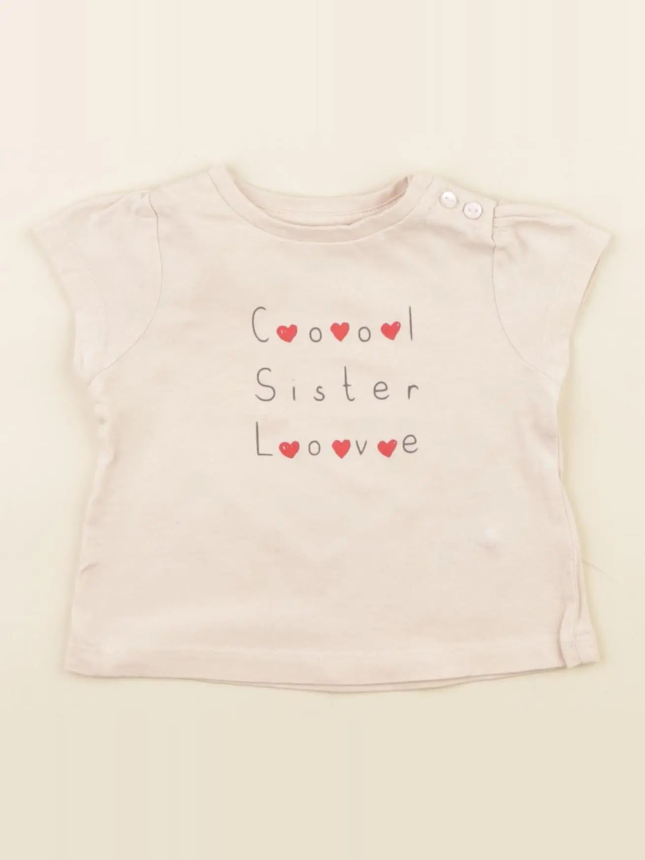 Vertbaudet - tee-shirt rose - 6 mois