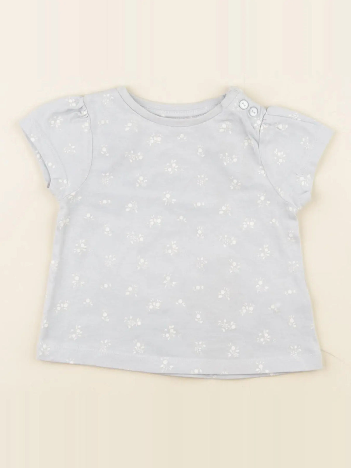 Vertbaudet - tee-shirt bleu - 6 mois