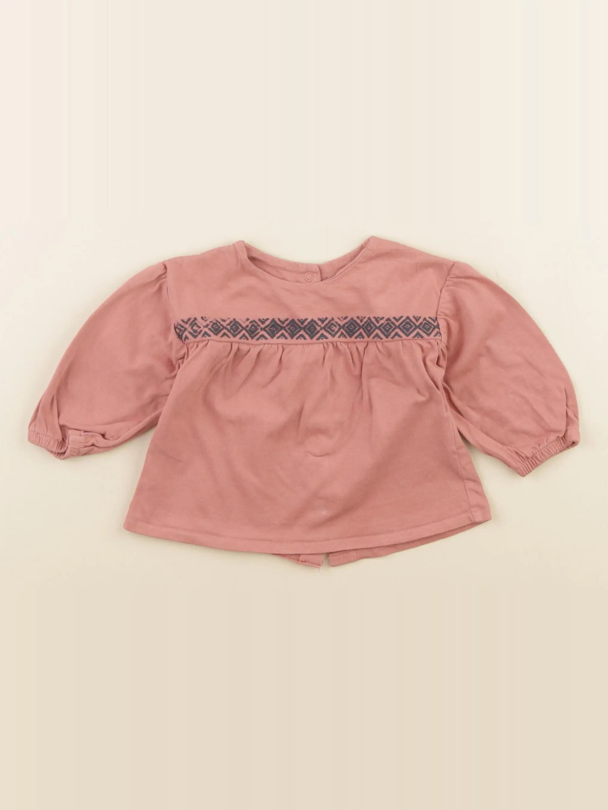 Vertbaudet - tee-shirt rose - 6 mois
