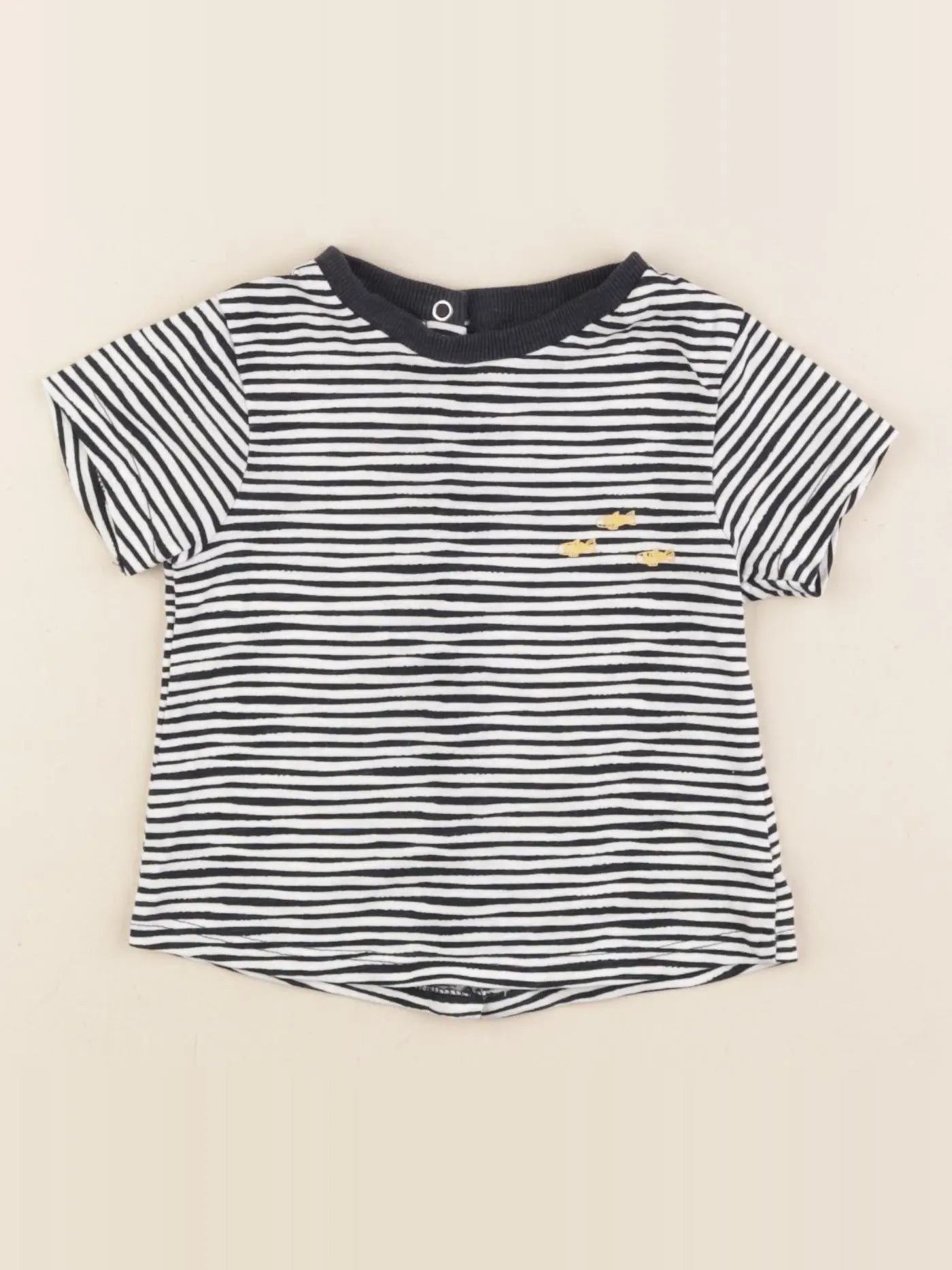 Vertbaudet - tee-shirt bleu - 3 mois