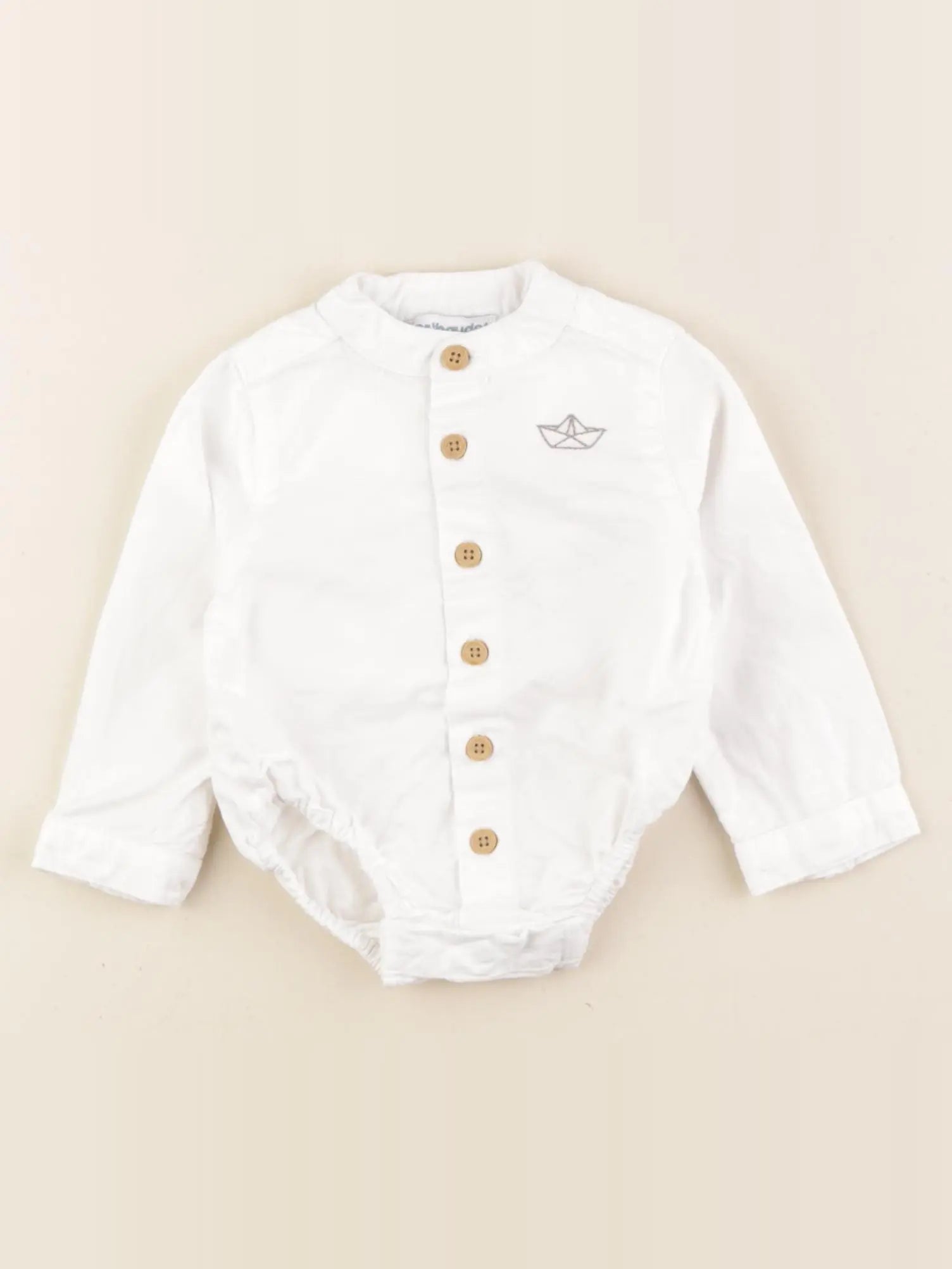 Vertbaudet - combinaison blanc - 1 mois